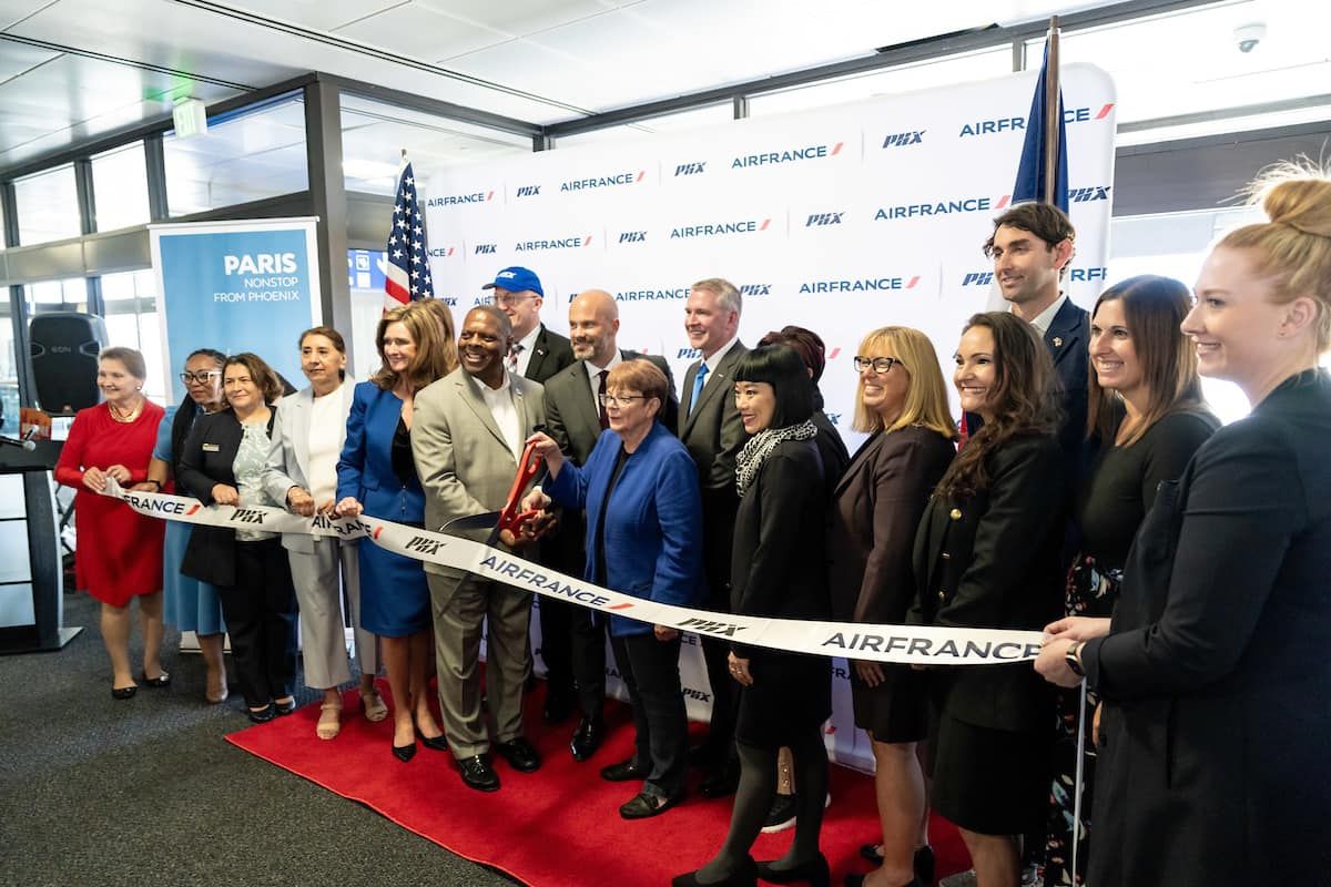 Air France inaugural flight Paris-Phoenix.