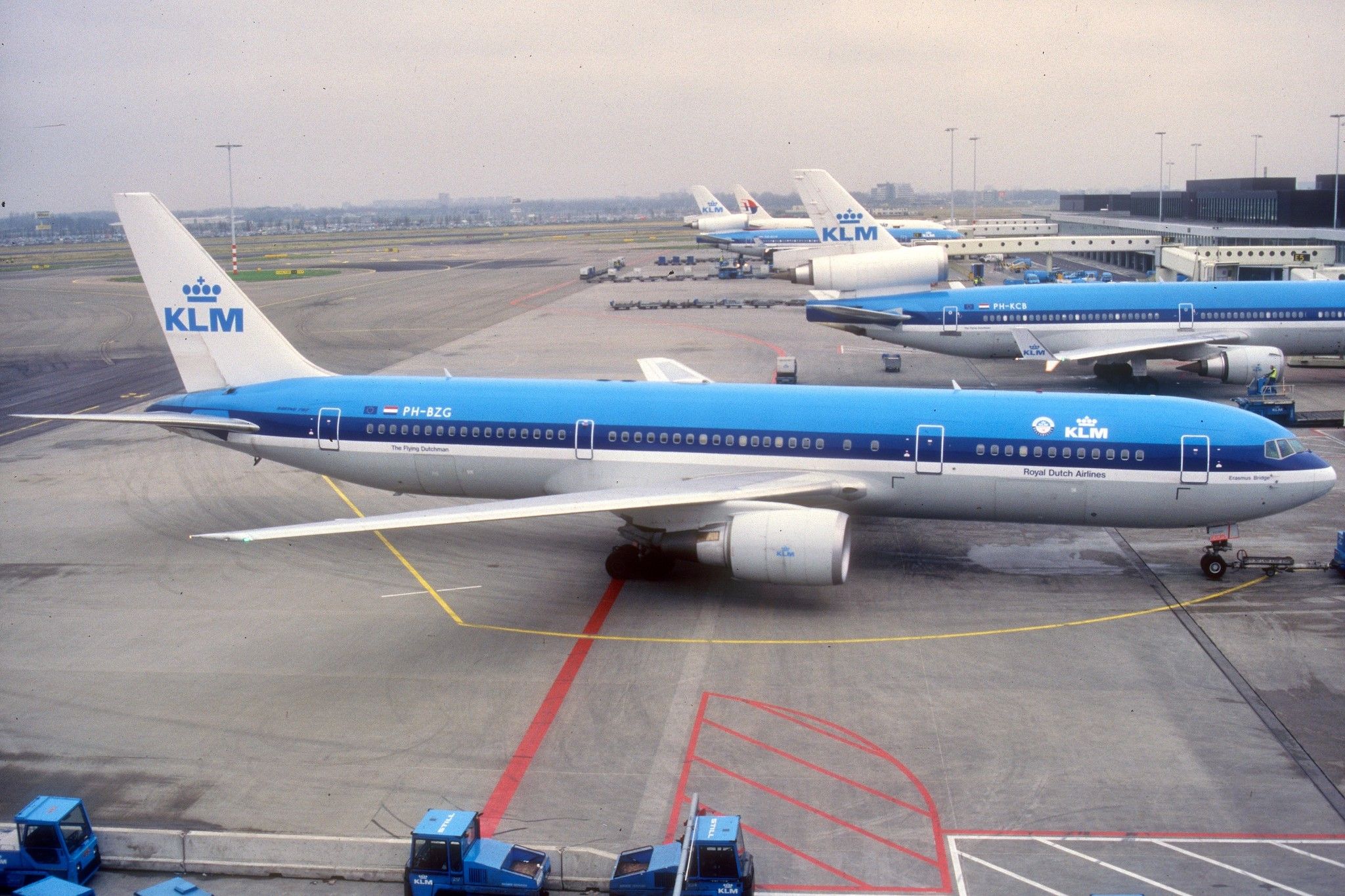 KLM Boeing 767 In Amsterdam