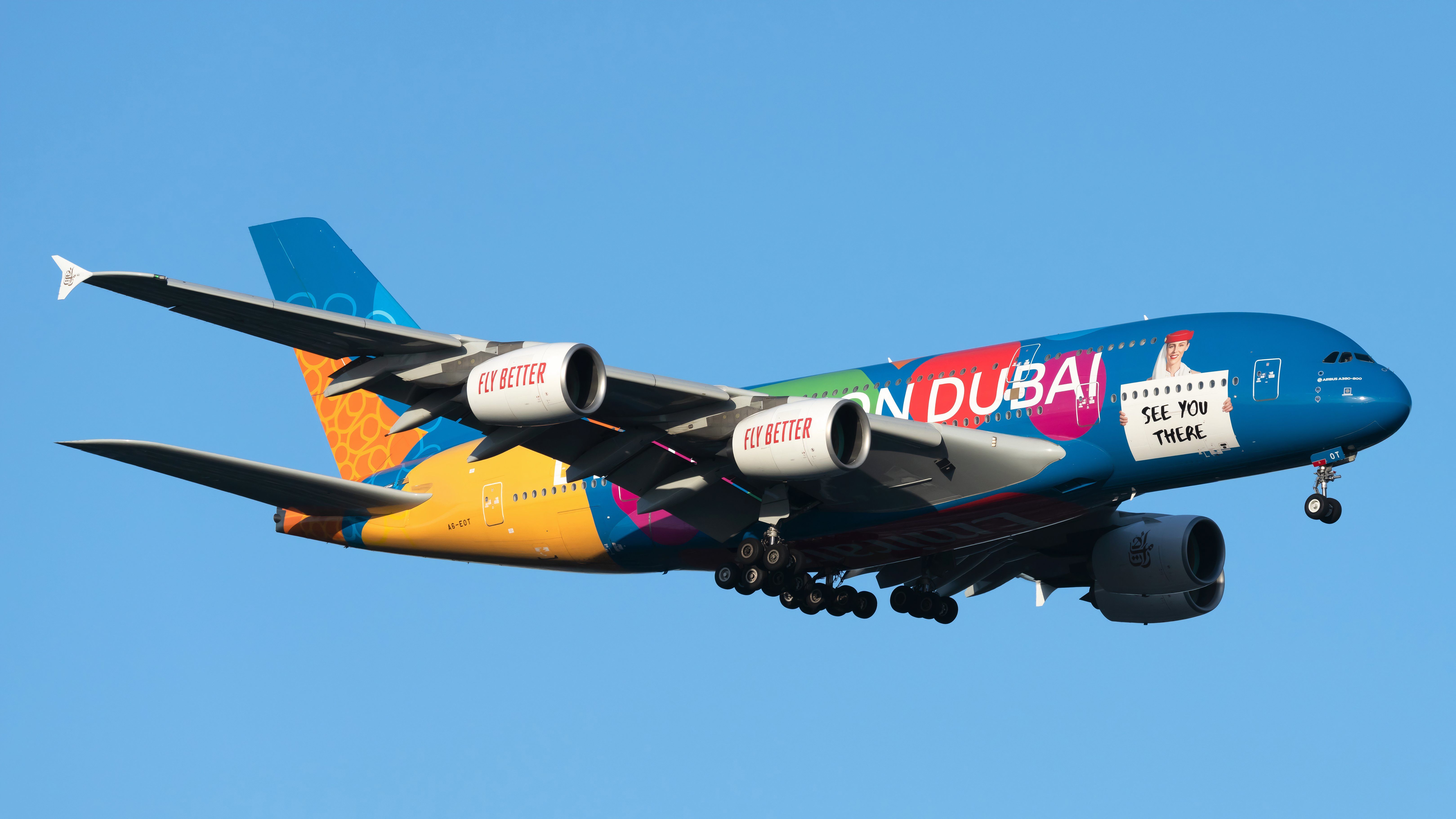 A6-EOT Emirates (Destination Dubai Livery) Airbus A380