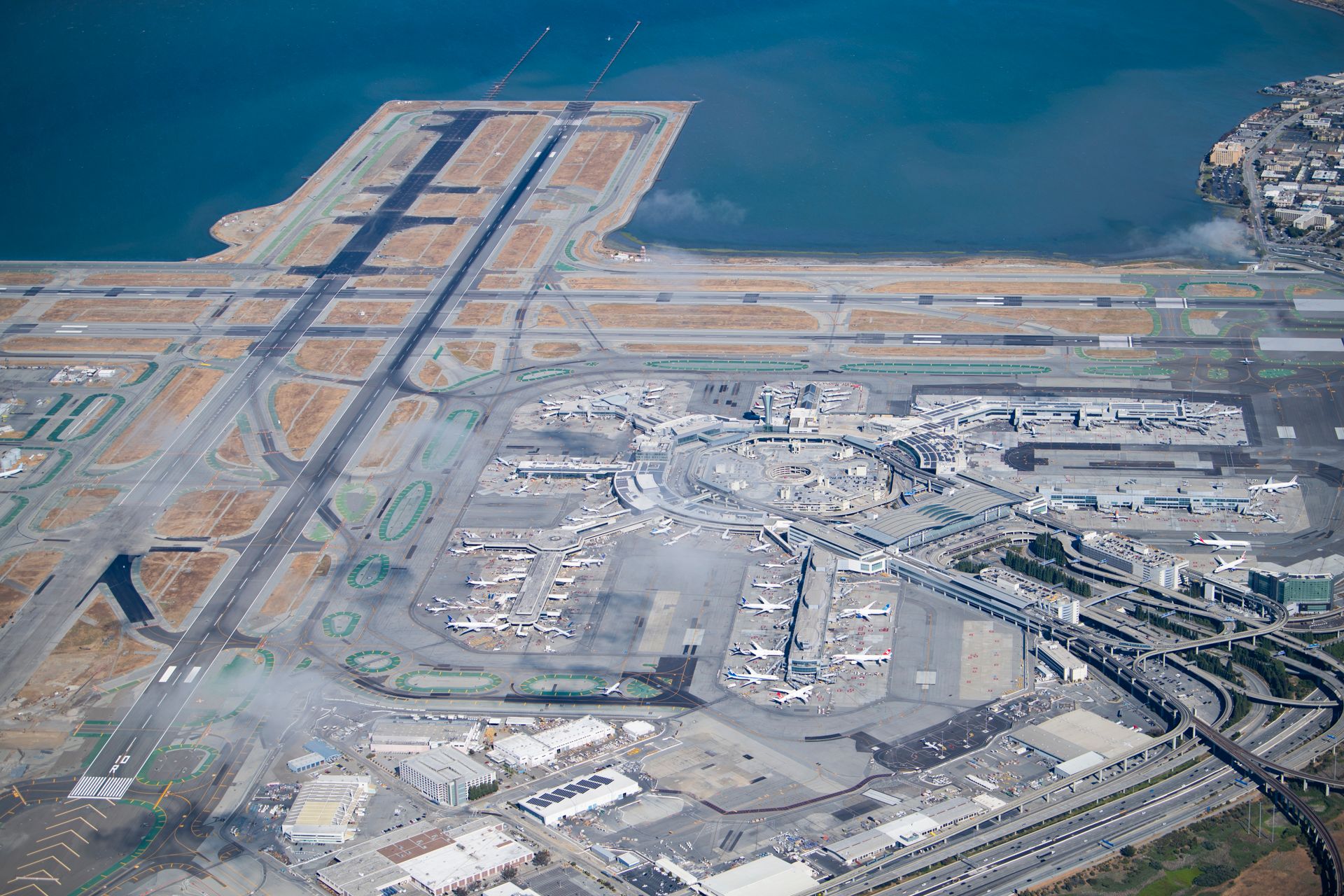 An overhead view of San Francisco Int'l.