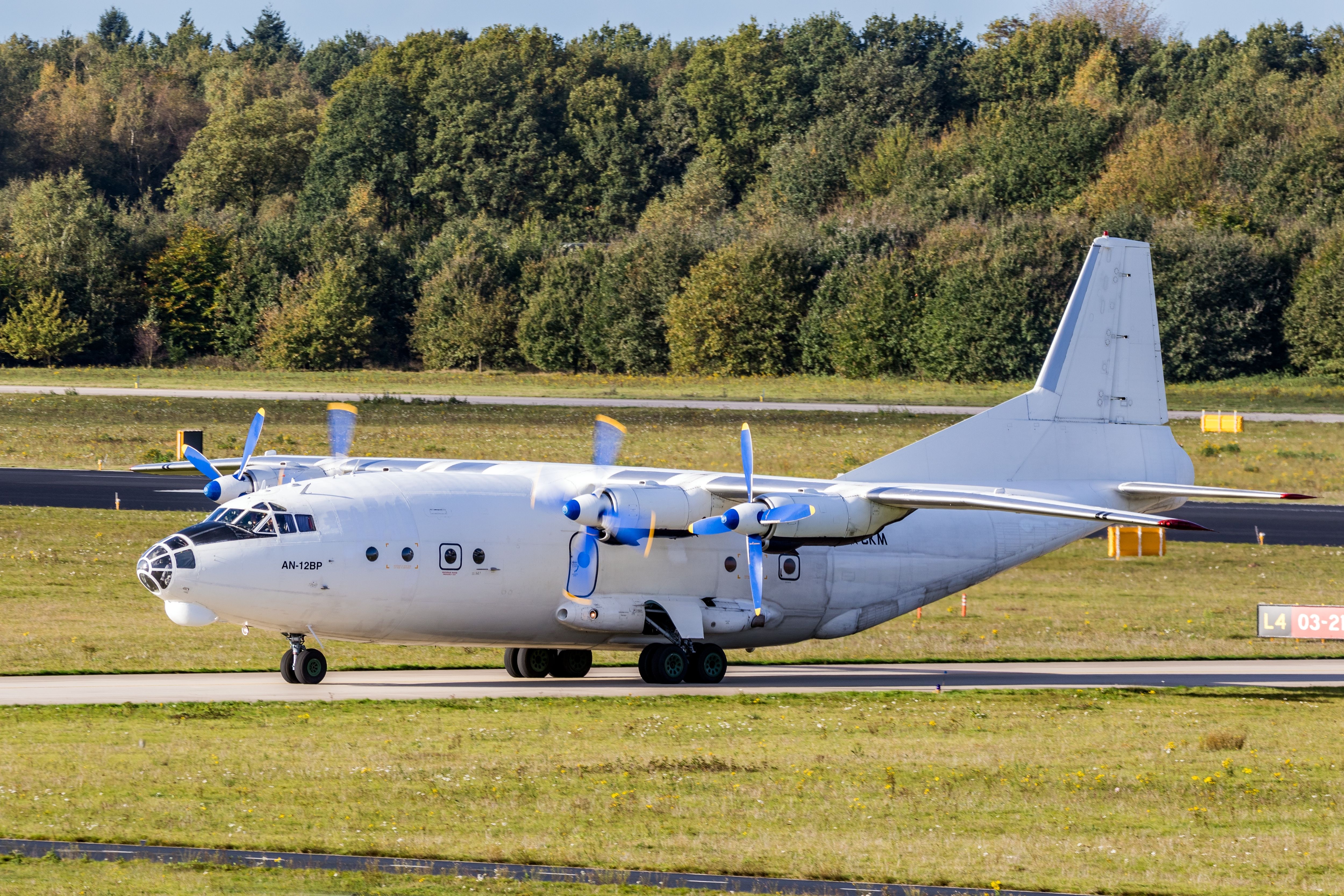 Antonov An-12 at Eindhoven shutterstock_2393551351