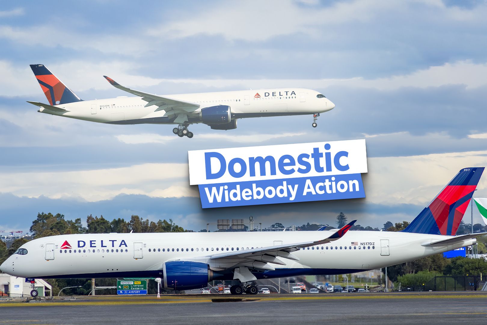 Delta Air Lines Airbus A350 Domestic Routes Custom Thumbnail
