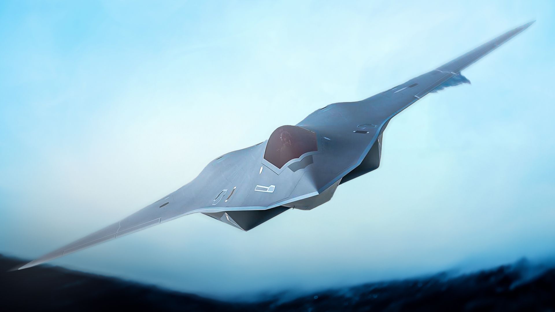 Artist's impressive of sixth-generation NGAD fighter