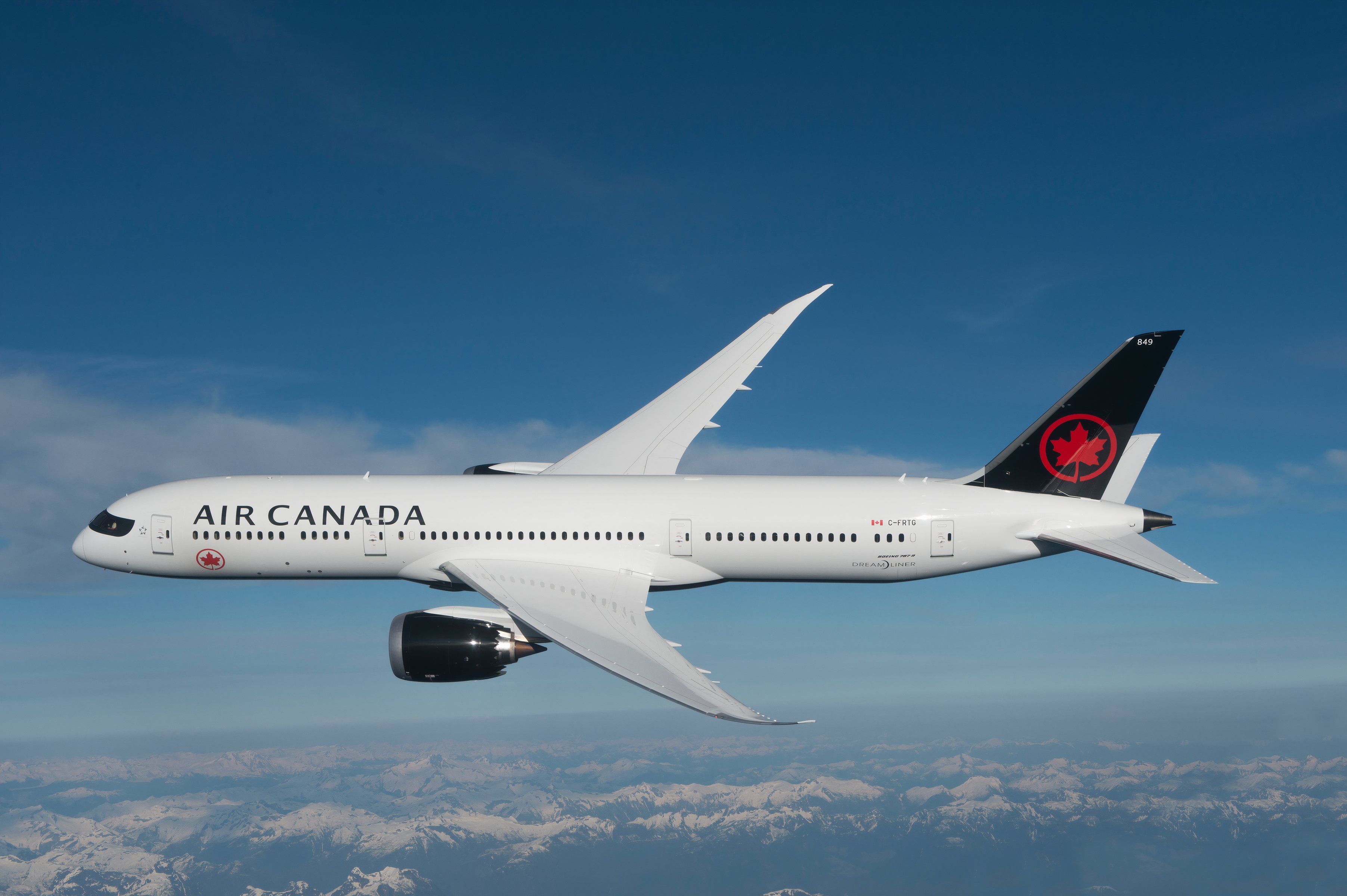 An Air Canada Boeing 787-9