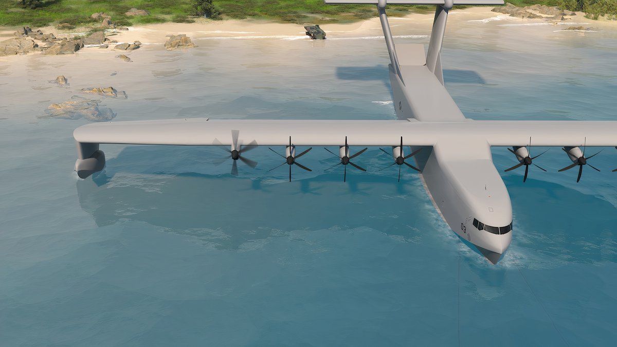 beach3 - Potential Future Ground Effect Seaplane on Beach