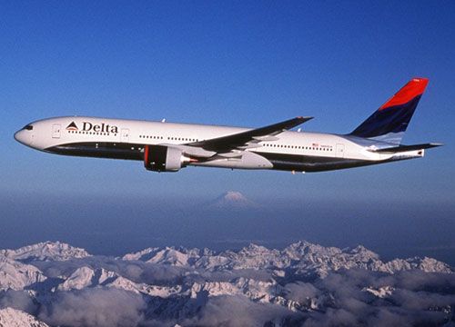 Delta Air Lines Boeing 777-200.