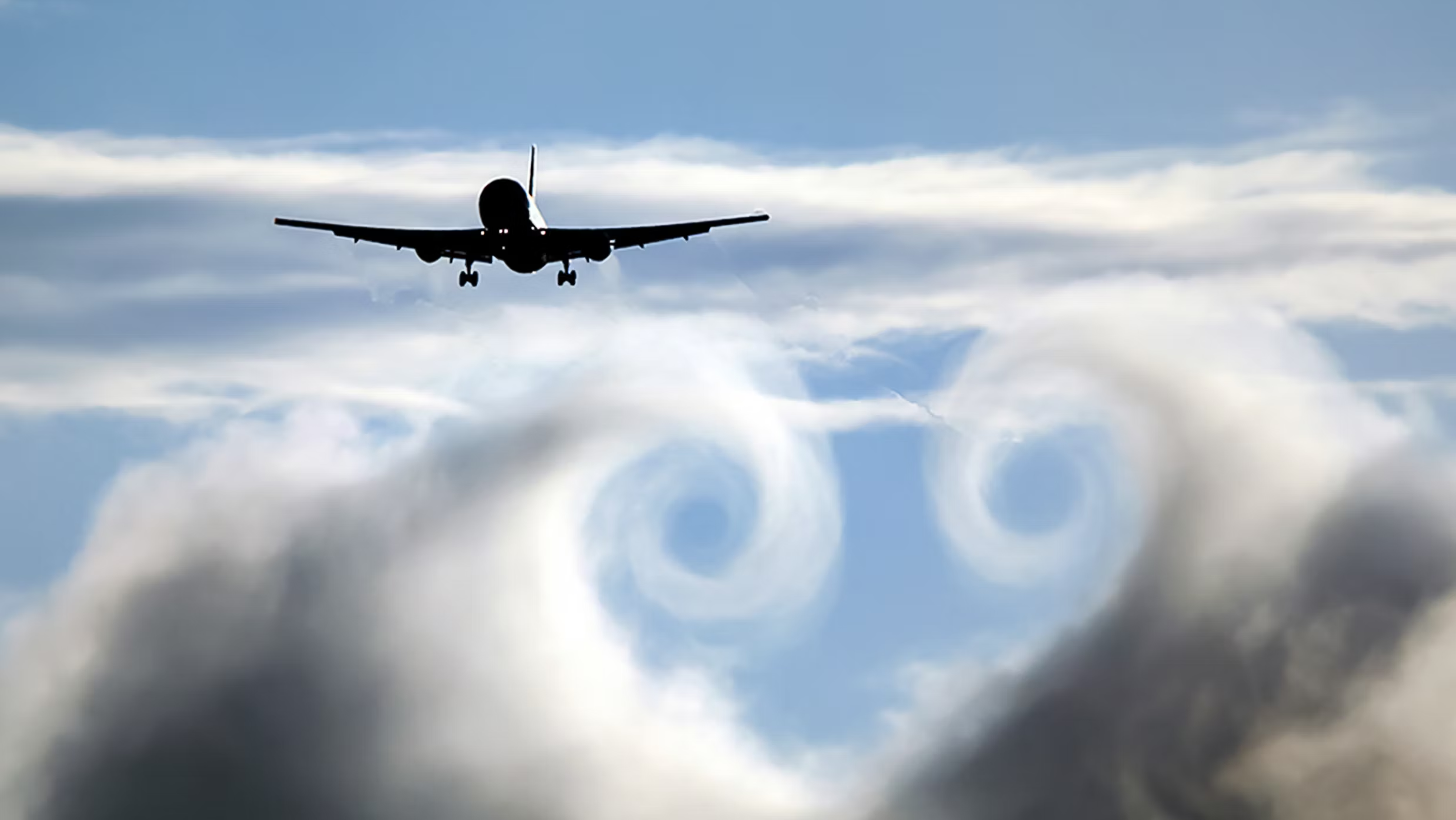 wake turbulence behind a Boeing 767