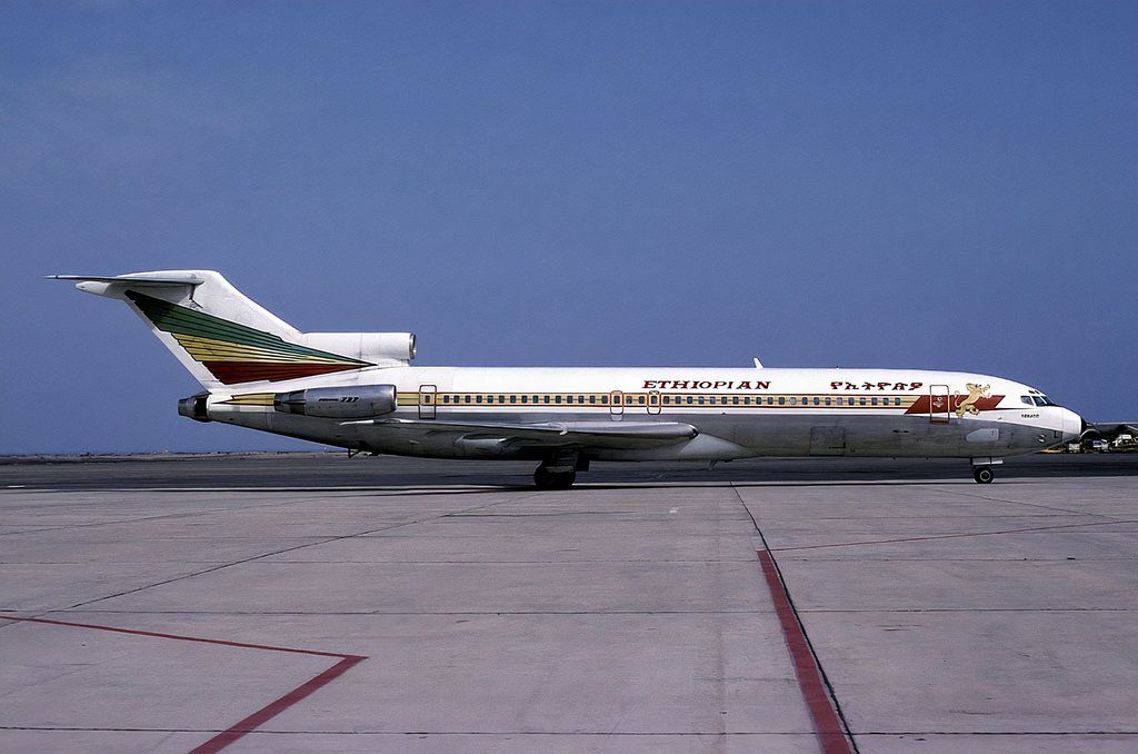 Ethiopian Airlines Boeing 727 Parked In Sunny Conditions