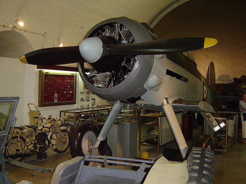 Gloster Gladiator -- Fuselage of N5520 Fort St Elmo - Malta