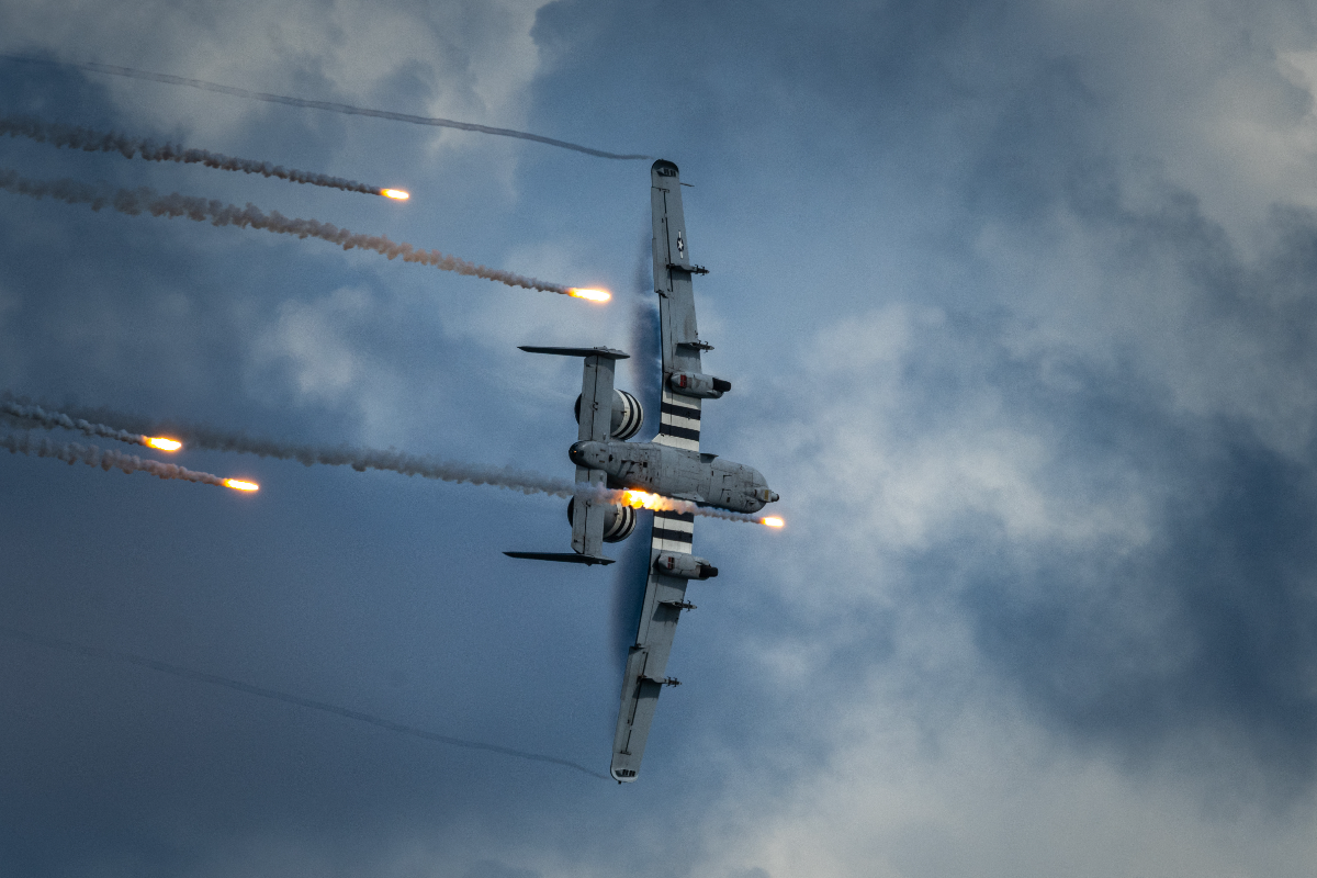 A-10 Warthog firing