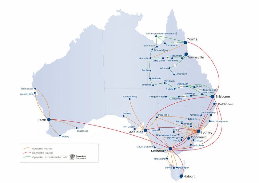 IMG Rex Airlines Route Map 240524