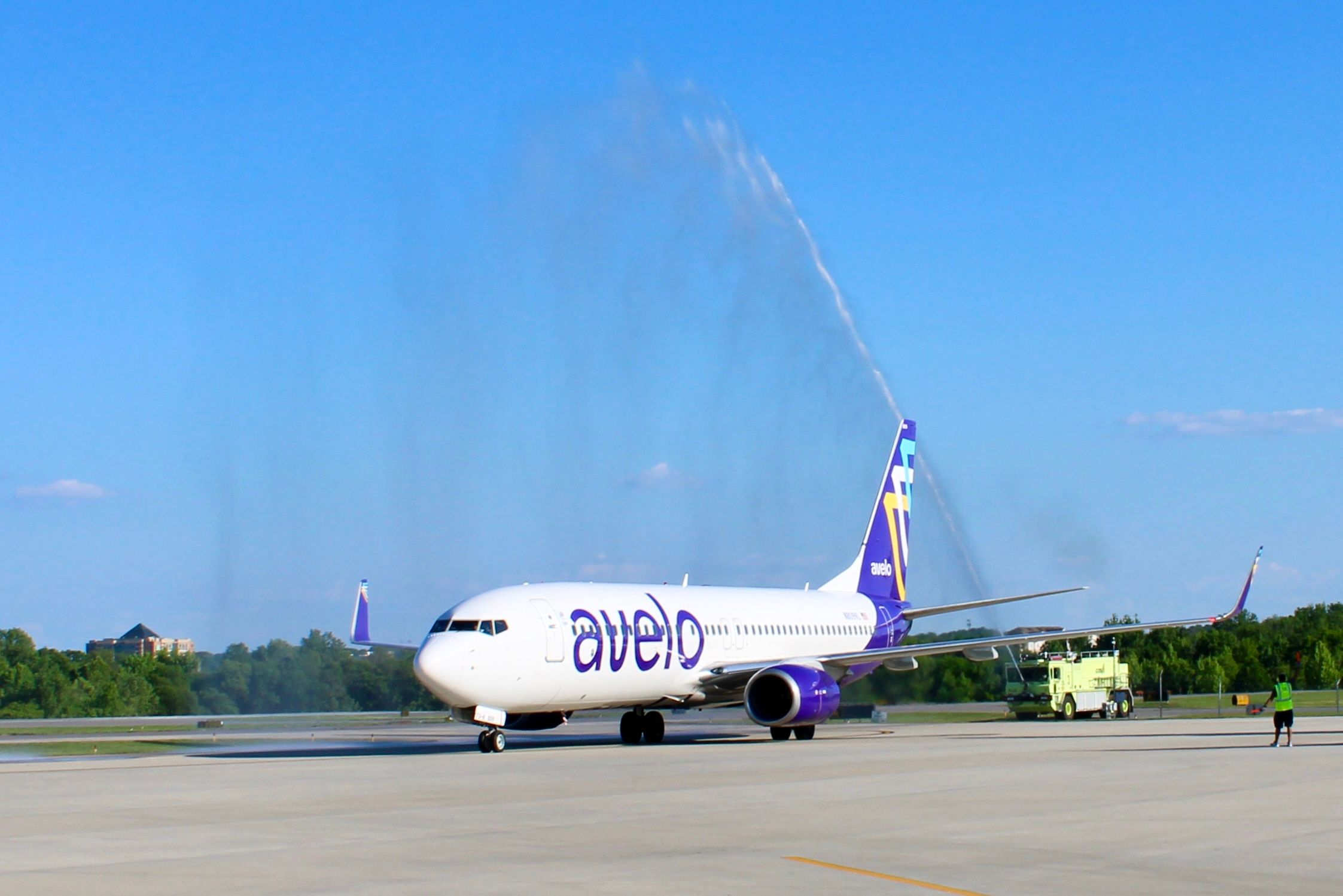 Avelo Airlines Boeing 737 at Concord-Padgett Regional Airport (USA) in Concord, North Carolina