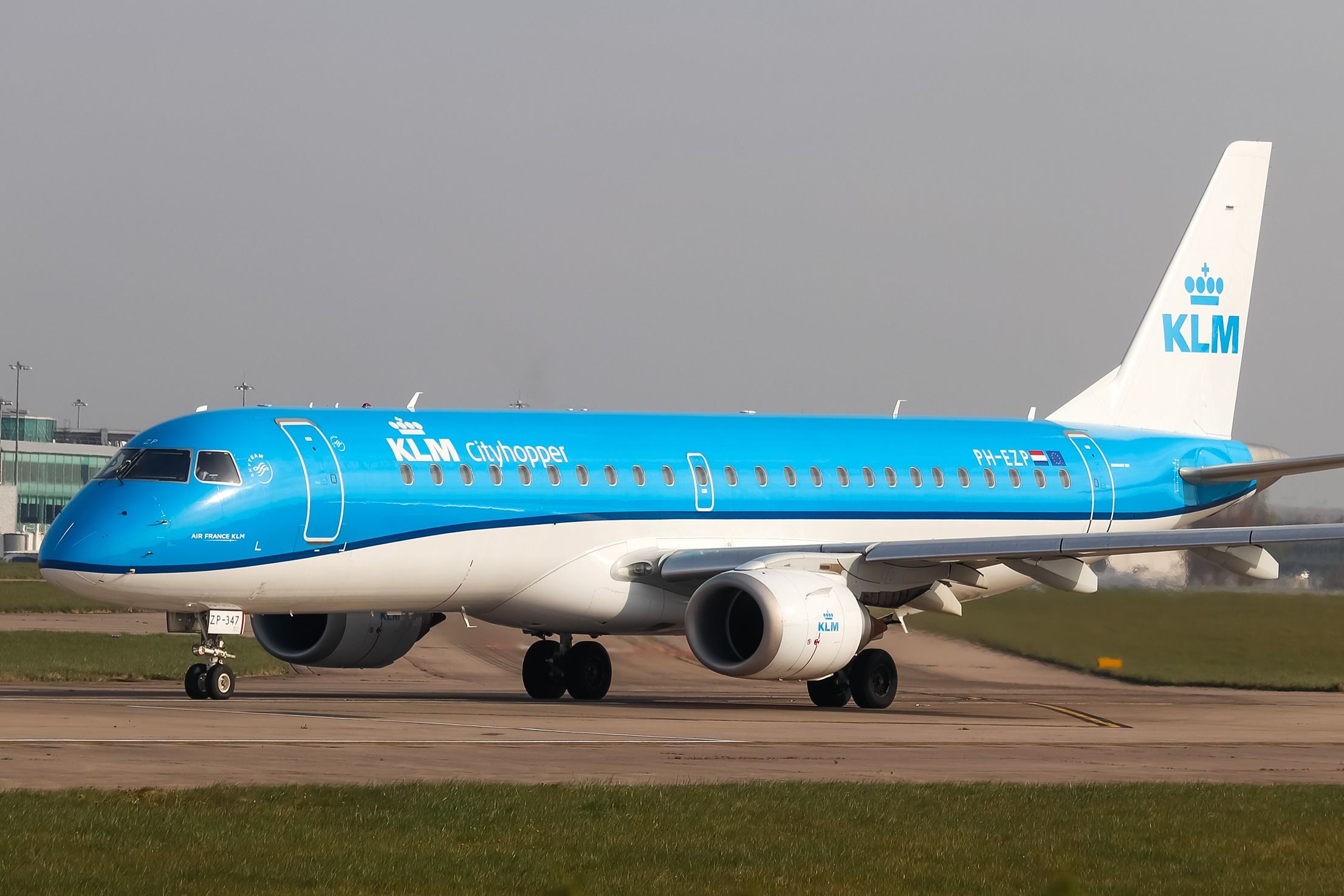 KLM Embraer E190 at MAN shutterstock_2148783953