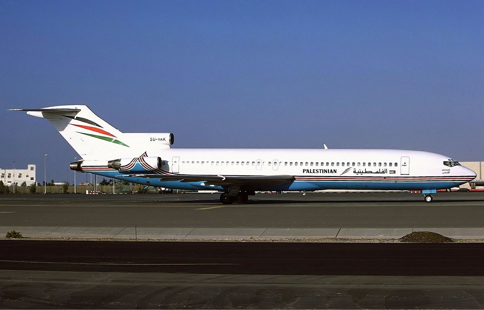 Palestinian Airlines Boeing 727 plane