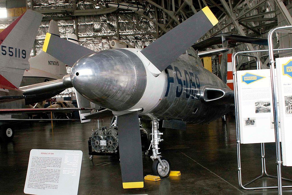 Republic XF-84H in the Research & Development Gallery at the National Museum of the U.S. Air Force, Dayton, Ohio