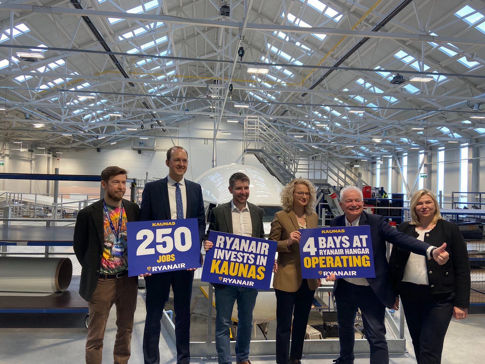 Ryanair new hangar at Kaunas Airport KUN