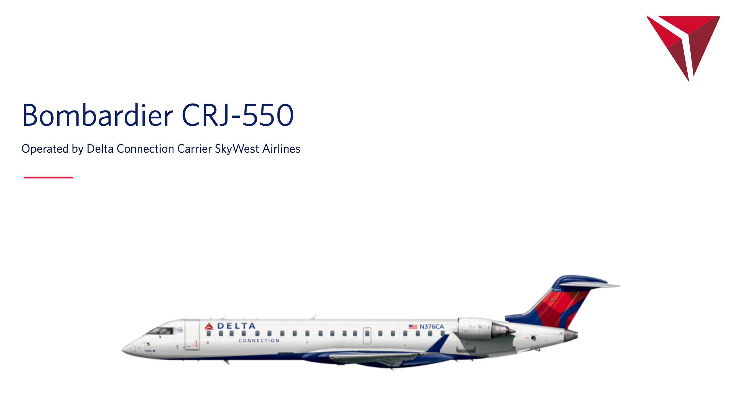 Delta Connection Bombardier CRJ-550.