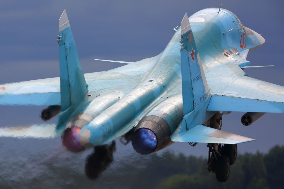 Sukhoi Su-34 attack aircraft of Russian air force