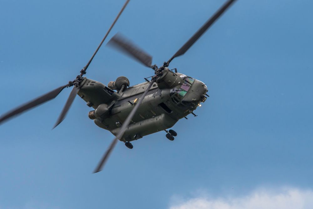 RAF Chinook helicopter