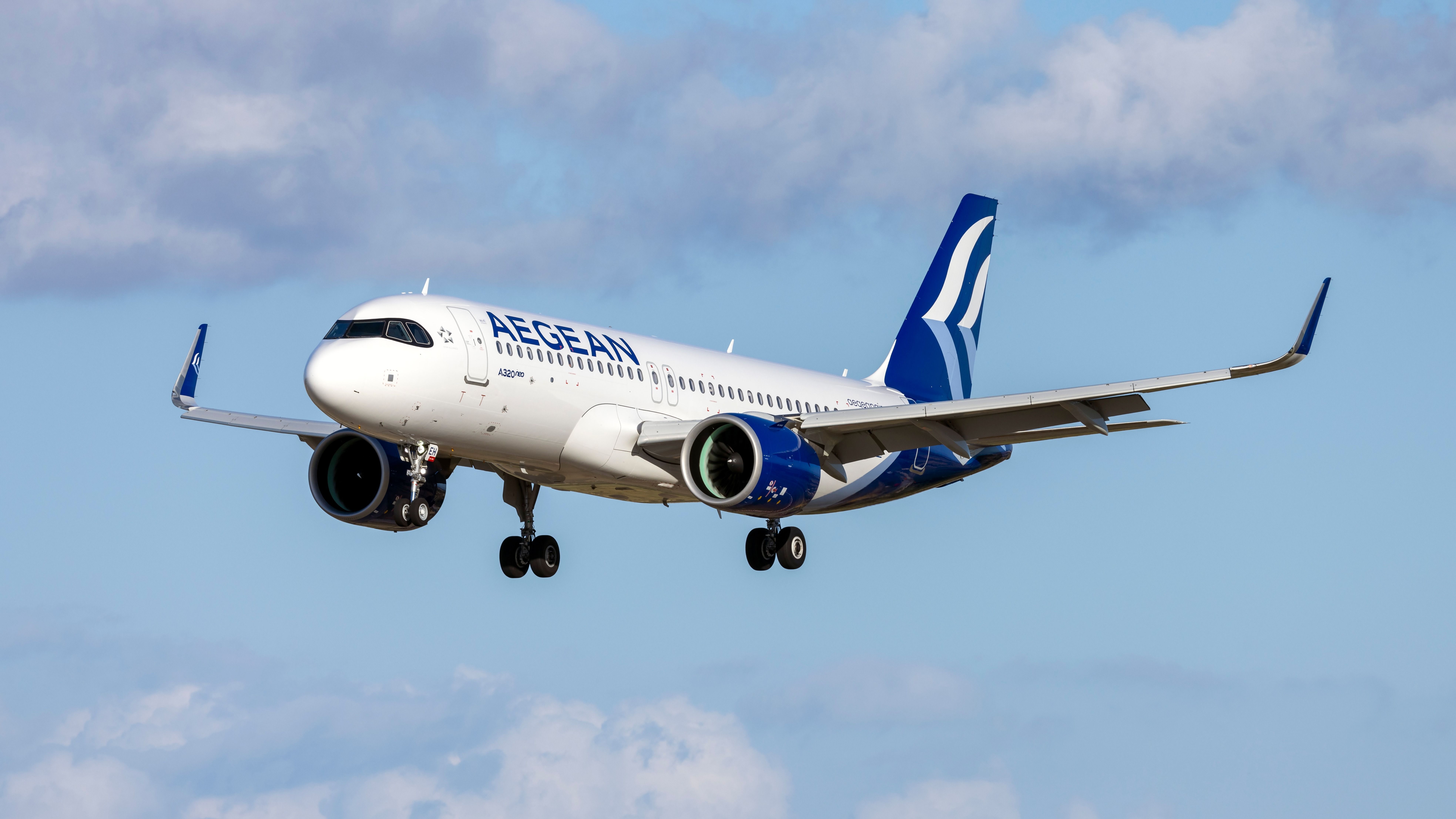 Luqa, Μάλτα - 17 Απριλίου 2023: Aegean Airlines Airbus A320-271N (Καν: SX-NEH), μια από τις νεότερες προσθήκες στον στόλο της Aegean.