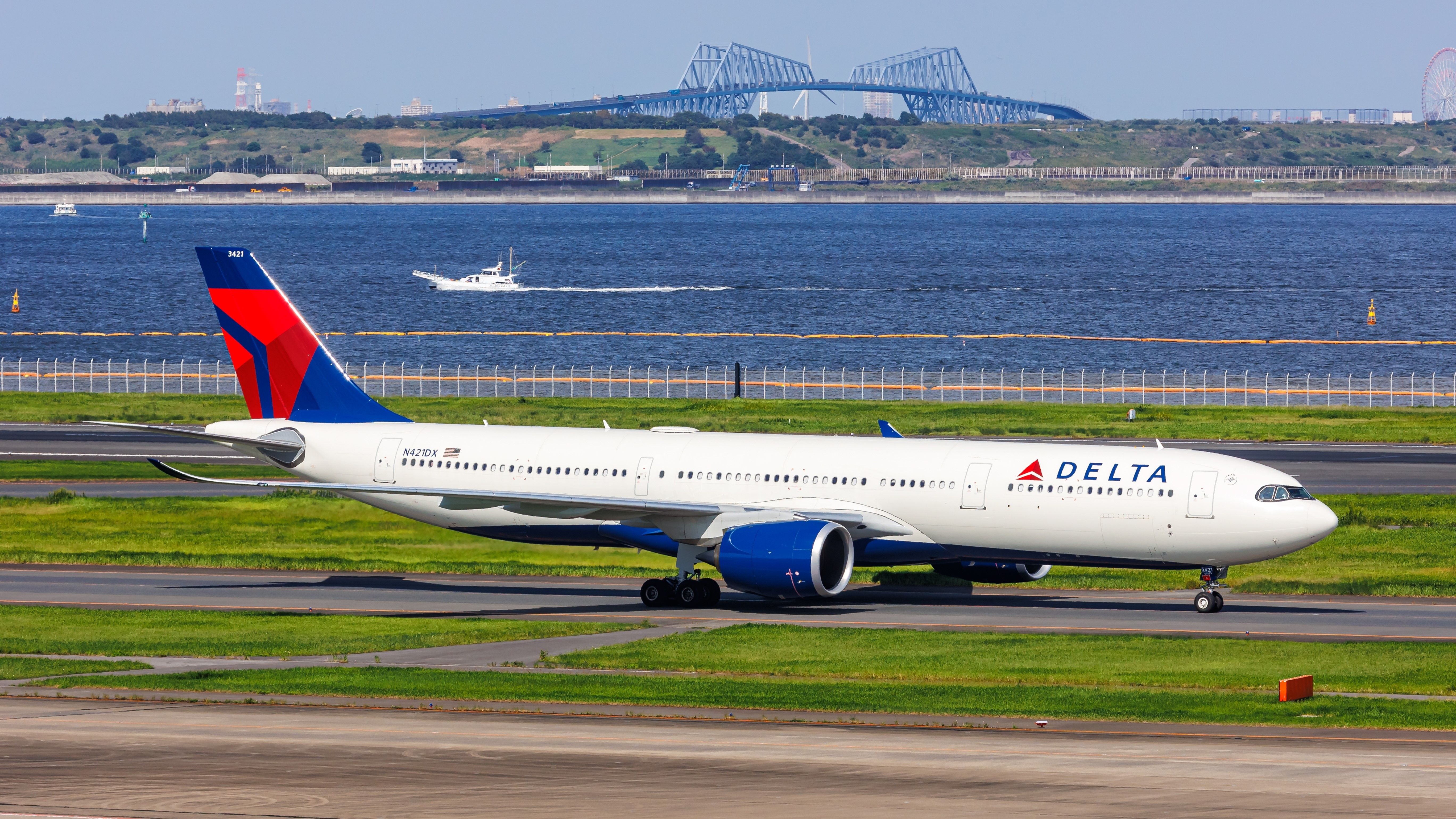 Delta Air Lines Airbus A330neo Taxiing In Tokyo