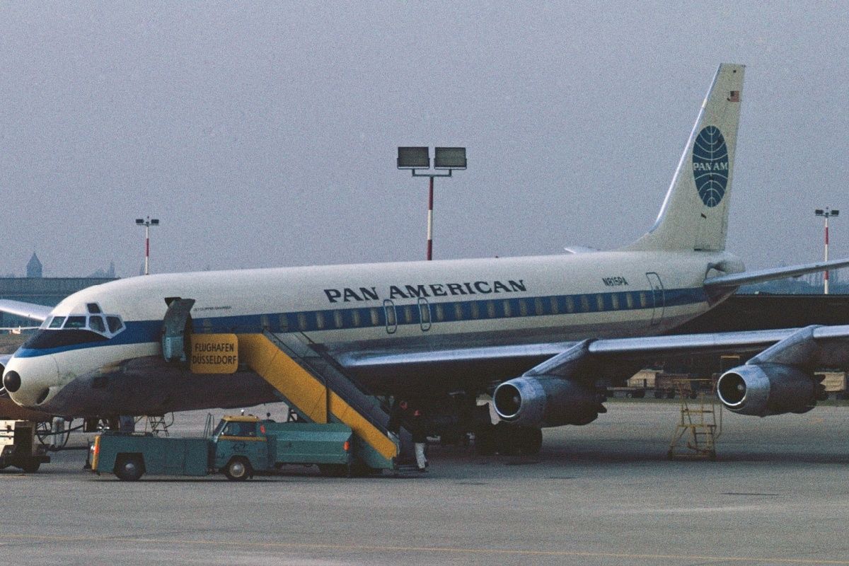 Düsseldorf Germany January 1969 Pan American Douglas DC-8-32 N815PA