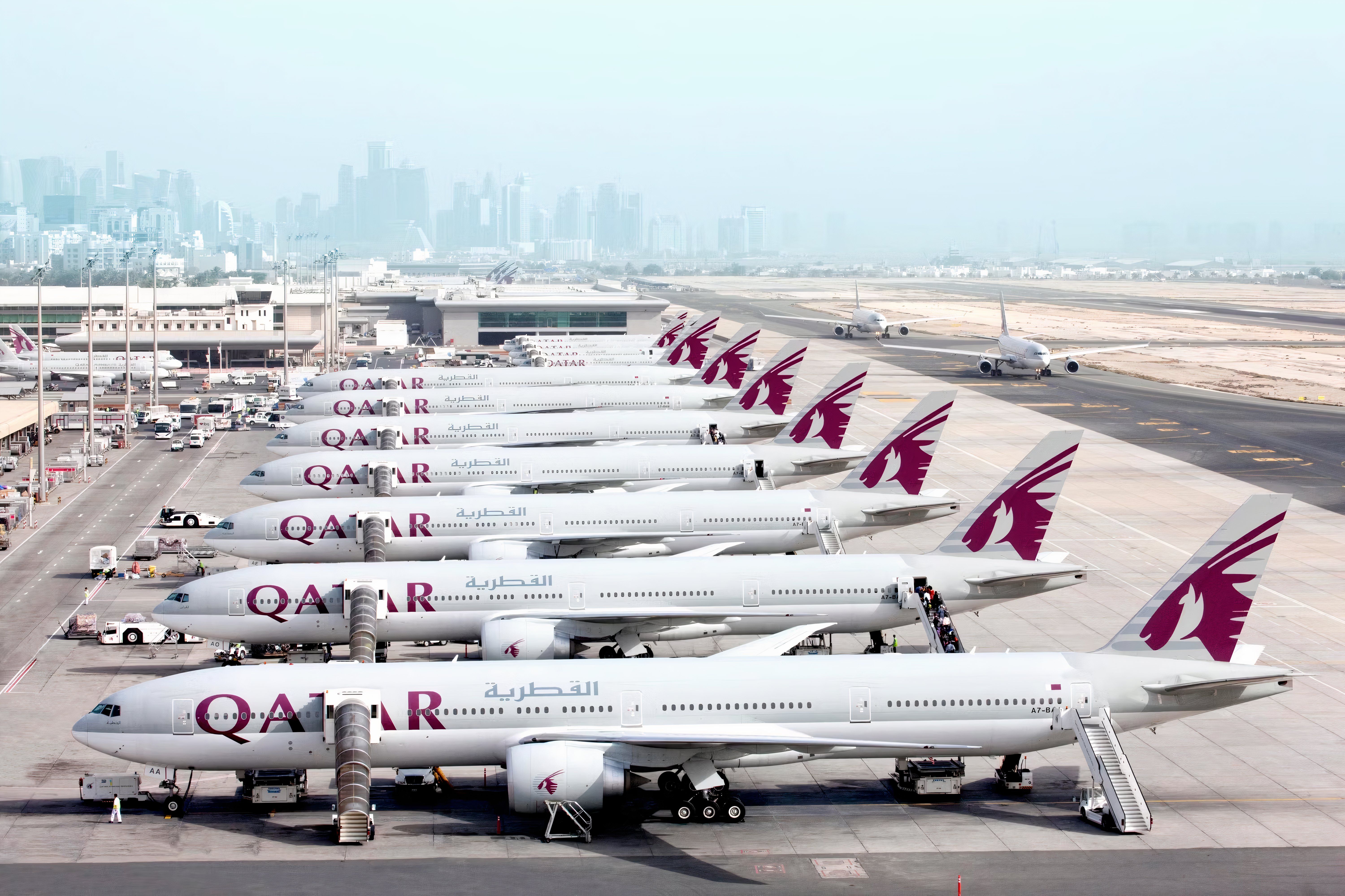 Qatar Airways aircraft at DOH