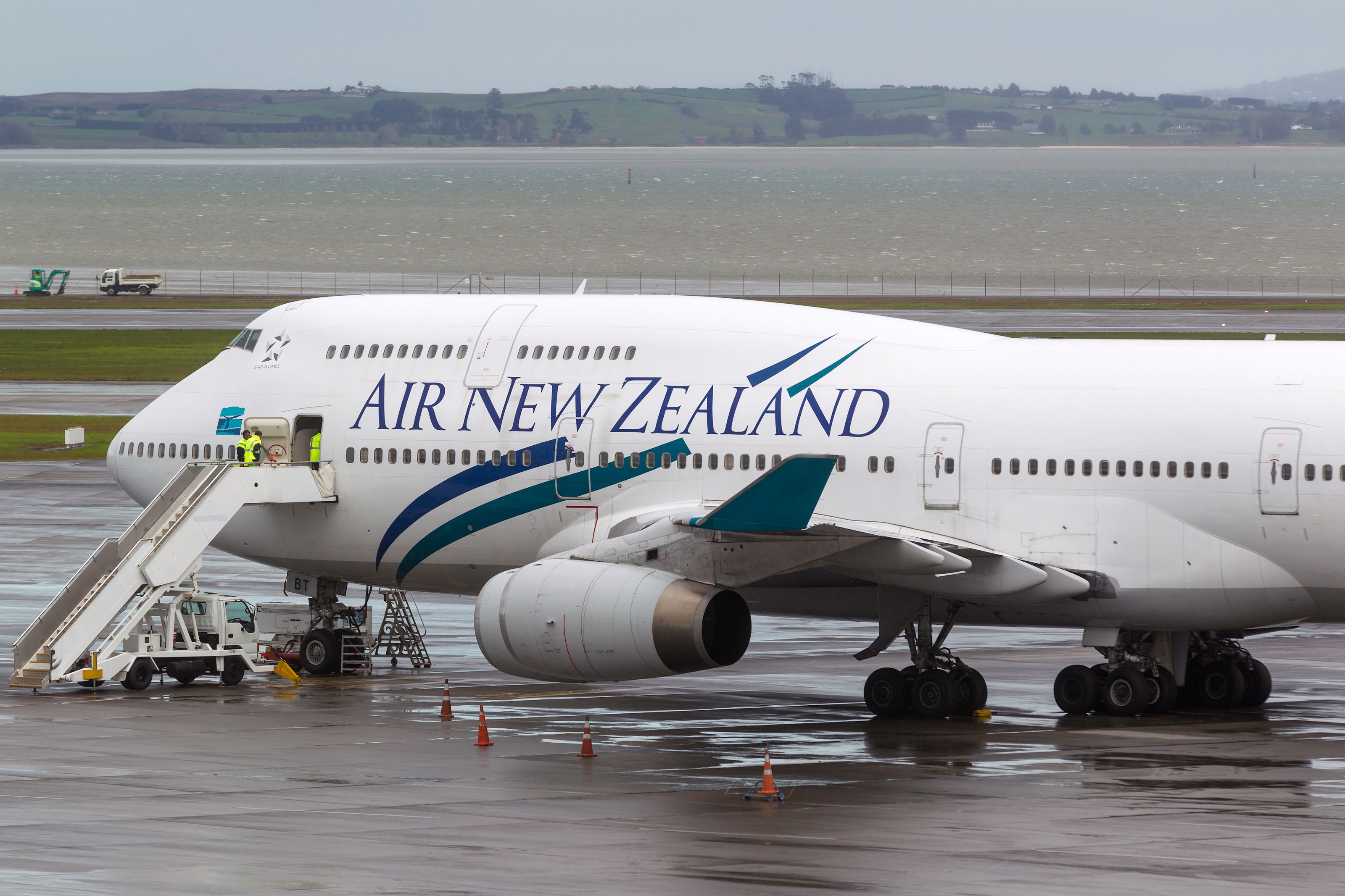 Air New Zealand Boeing 747-400 Parked In Auckland