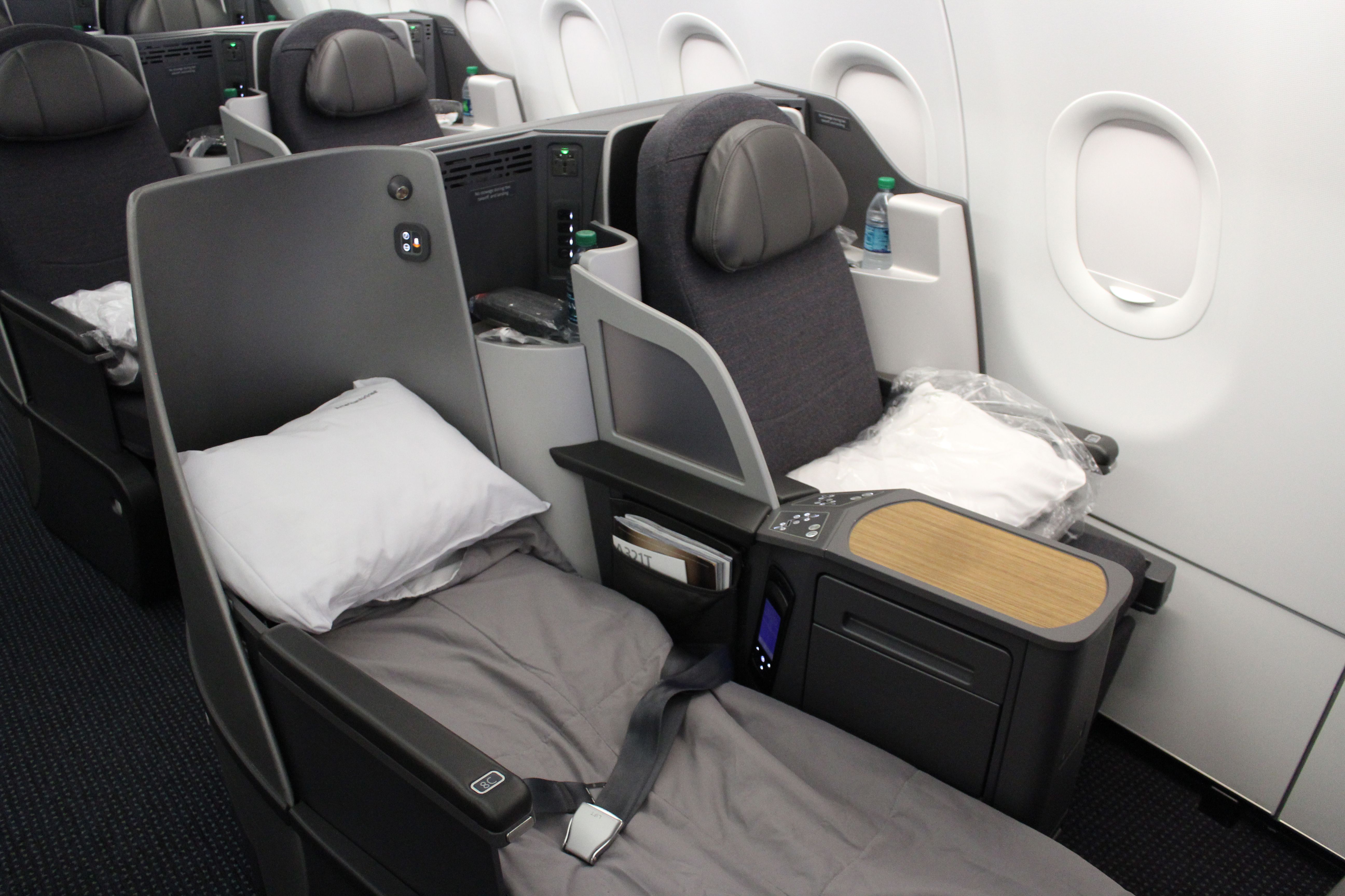 American Airlines Airbus A321T interior.