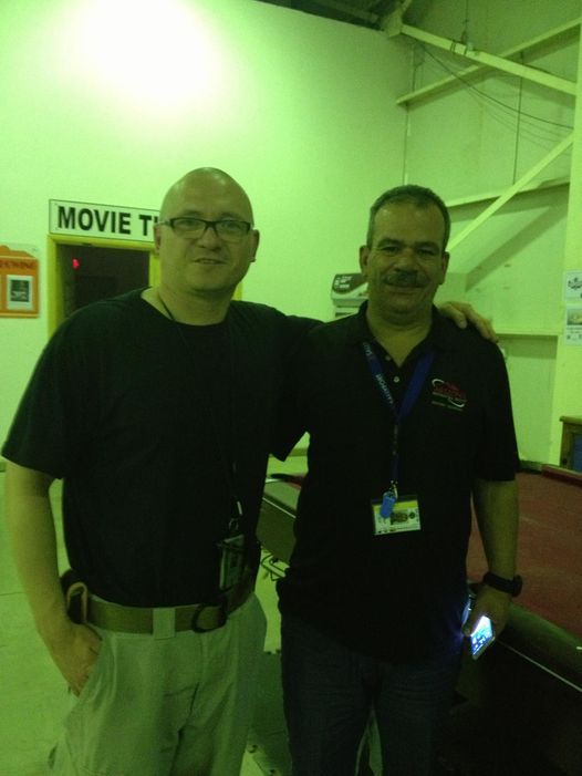 Ther author with then-Muqaddam (مقدم) (Lt Col) Yahya Khazaleh of the Royal Jordanian Air Force (RJAF) at Balad Airbase Iraq in June 2016