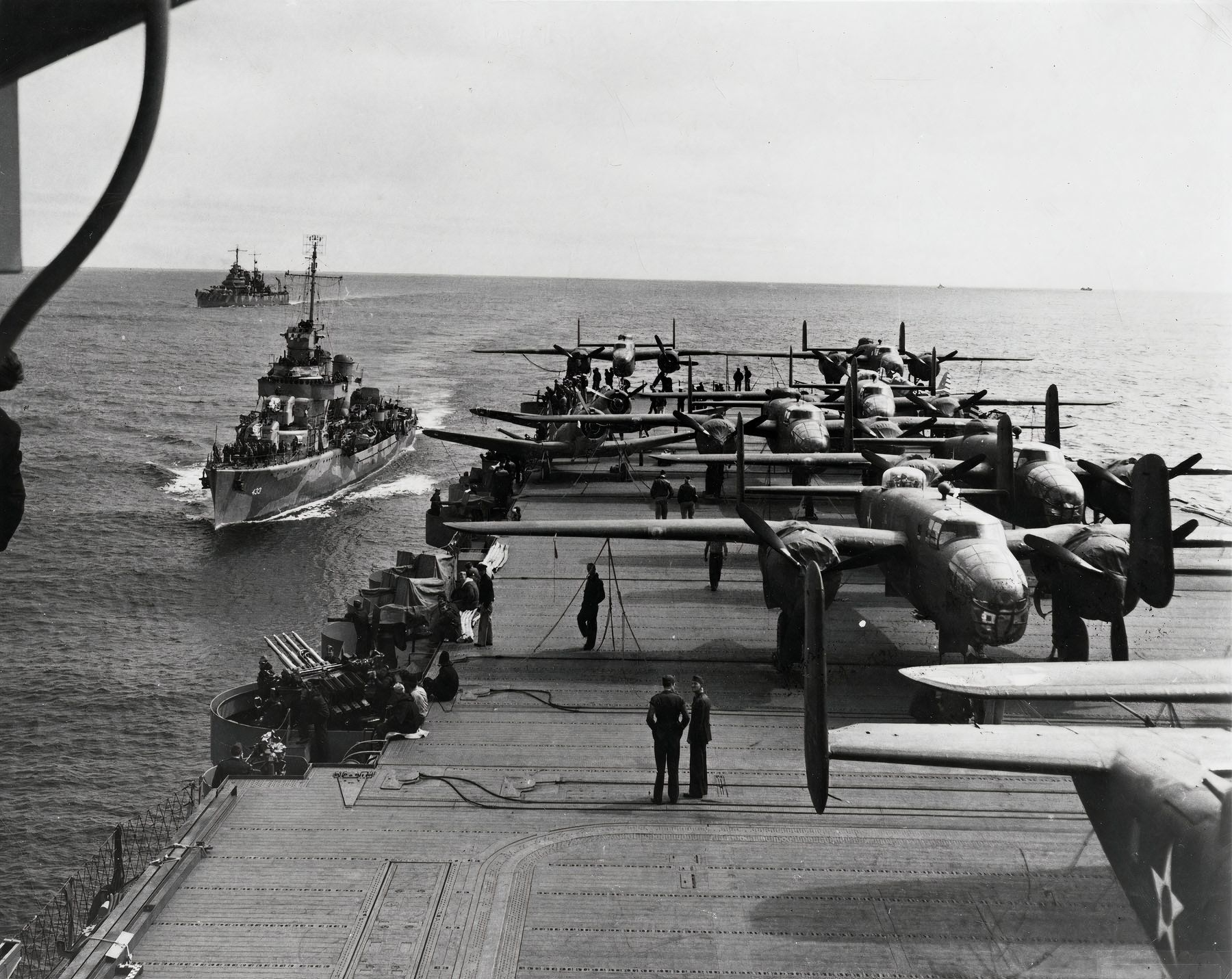 Image of aircraft involved in the 1942 Doolittle Raid 