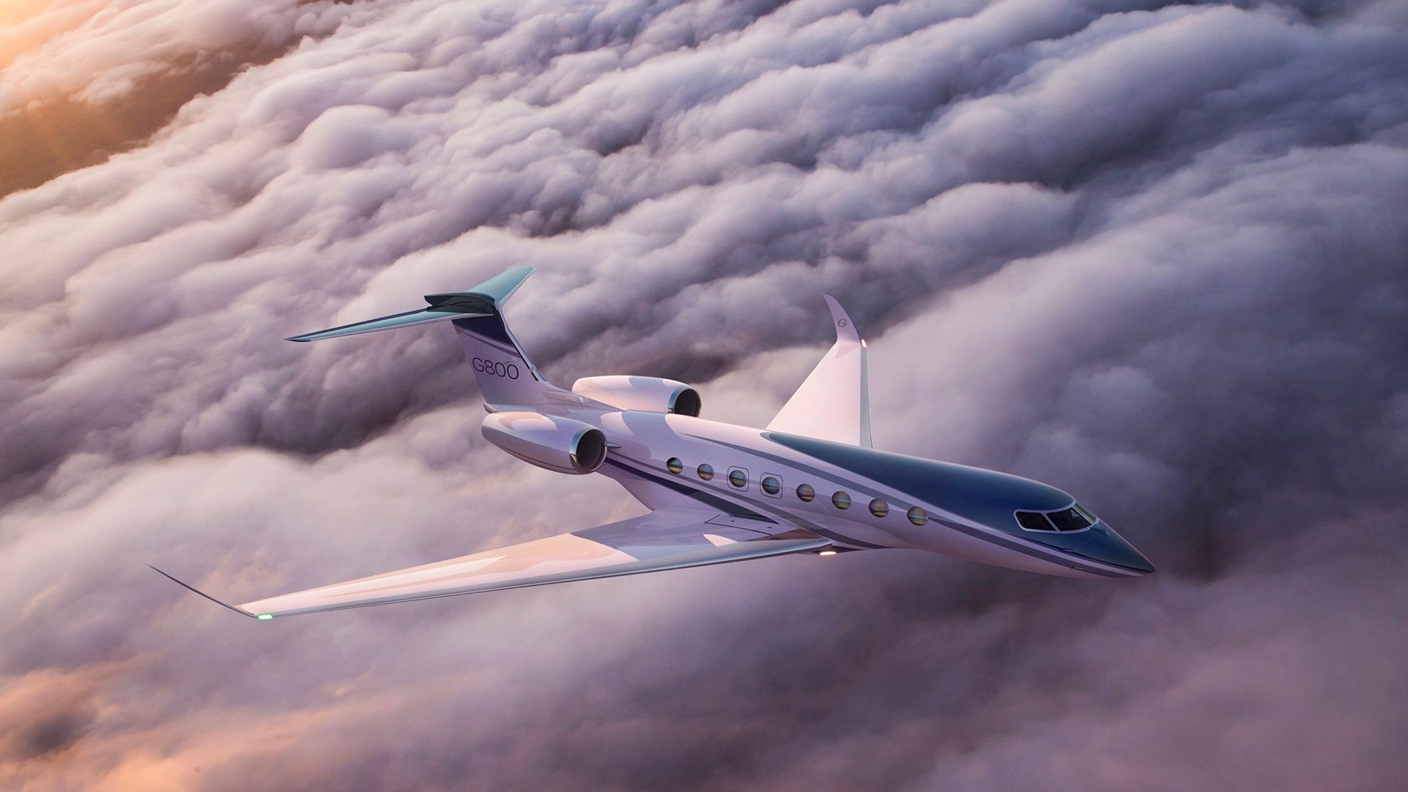 Gulfstream G800 flying in the skies