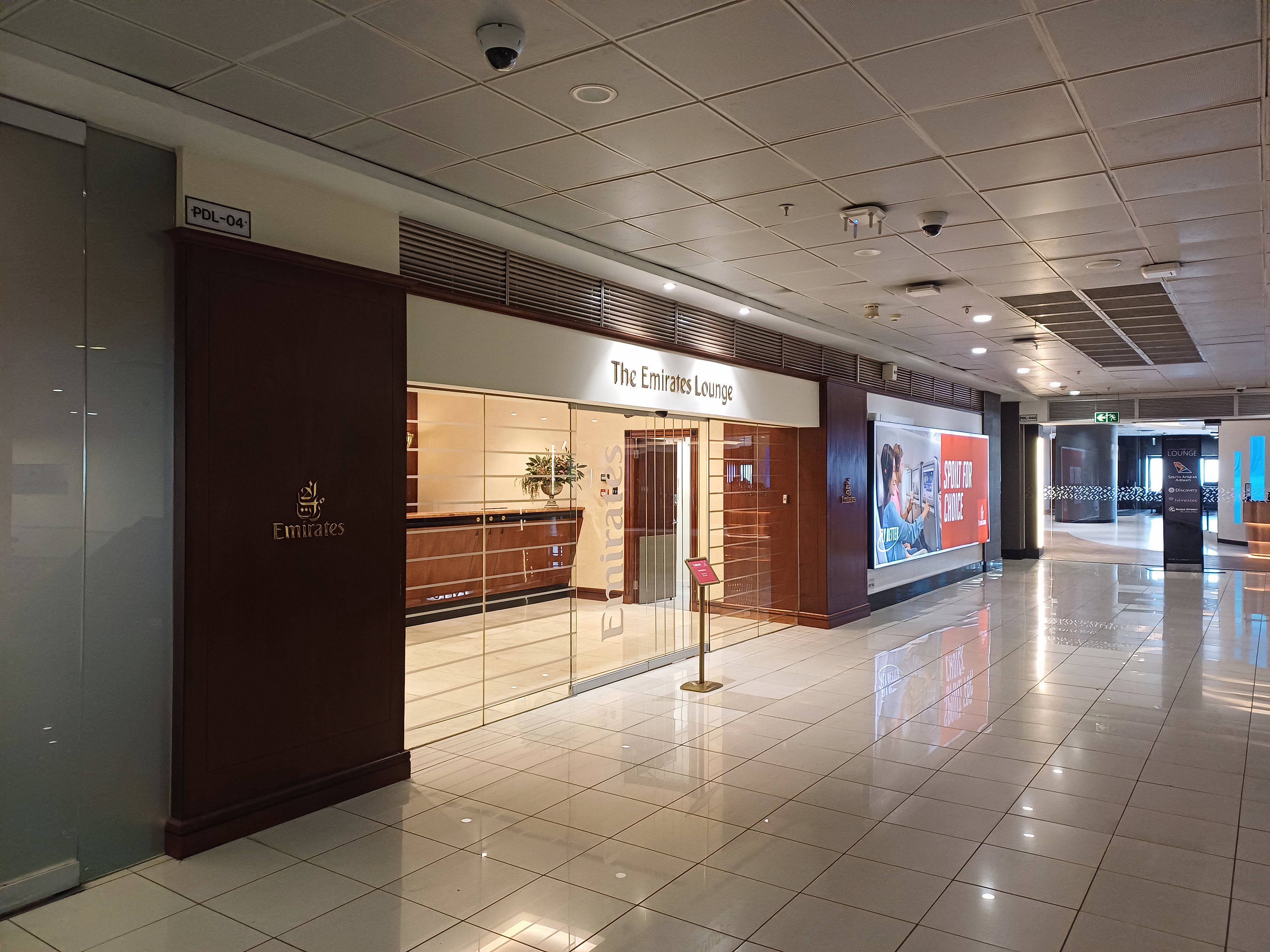 Emirates and SAA lounges at OR Tambo