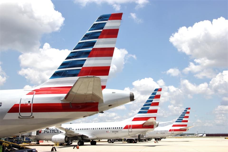 American Airlines planes at San Antonio International Airport.