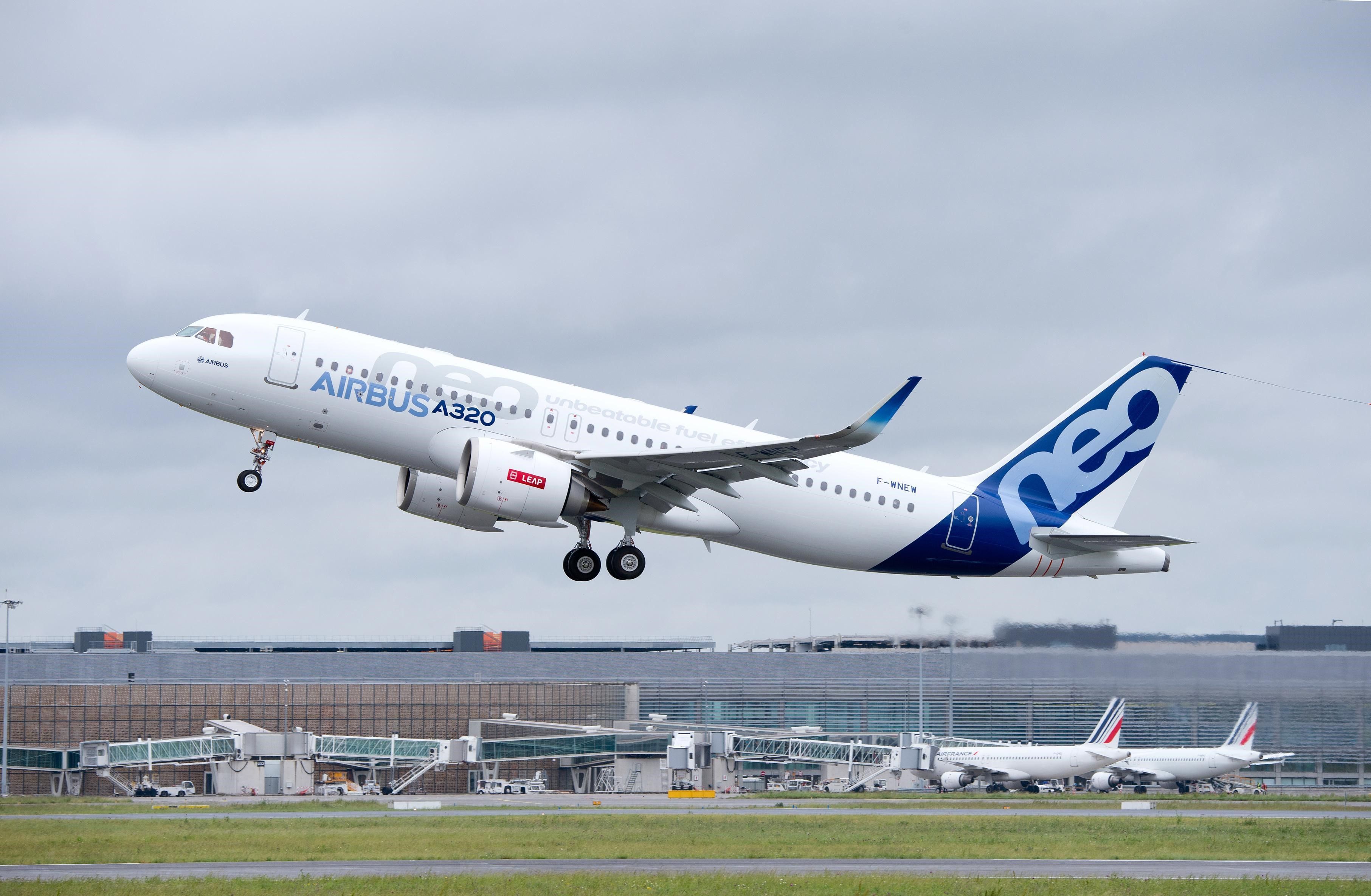 A320neo first flight with LEAP-1A