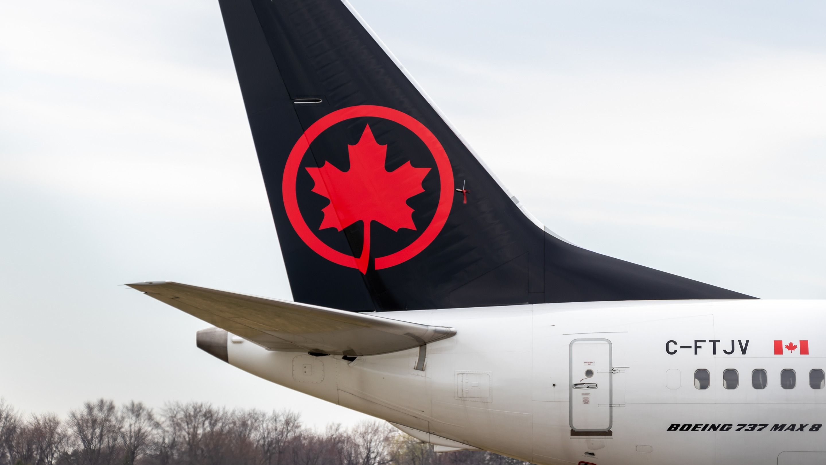 Air Canada Boeing 737 MAX 8 tail shutterstock_1473904085