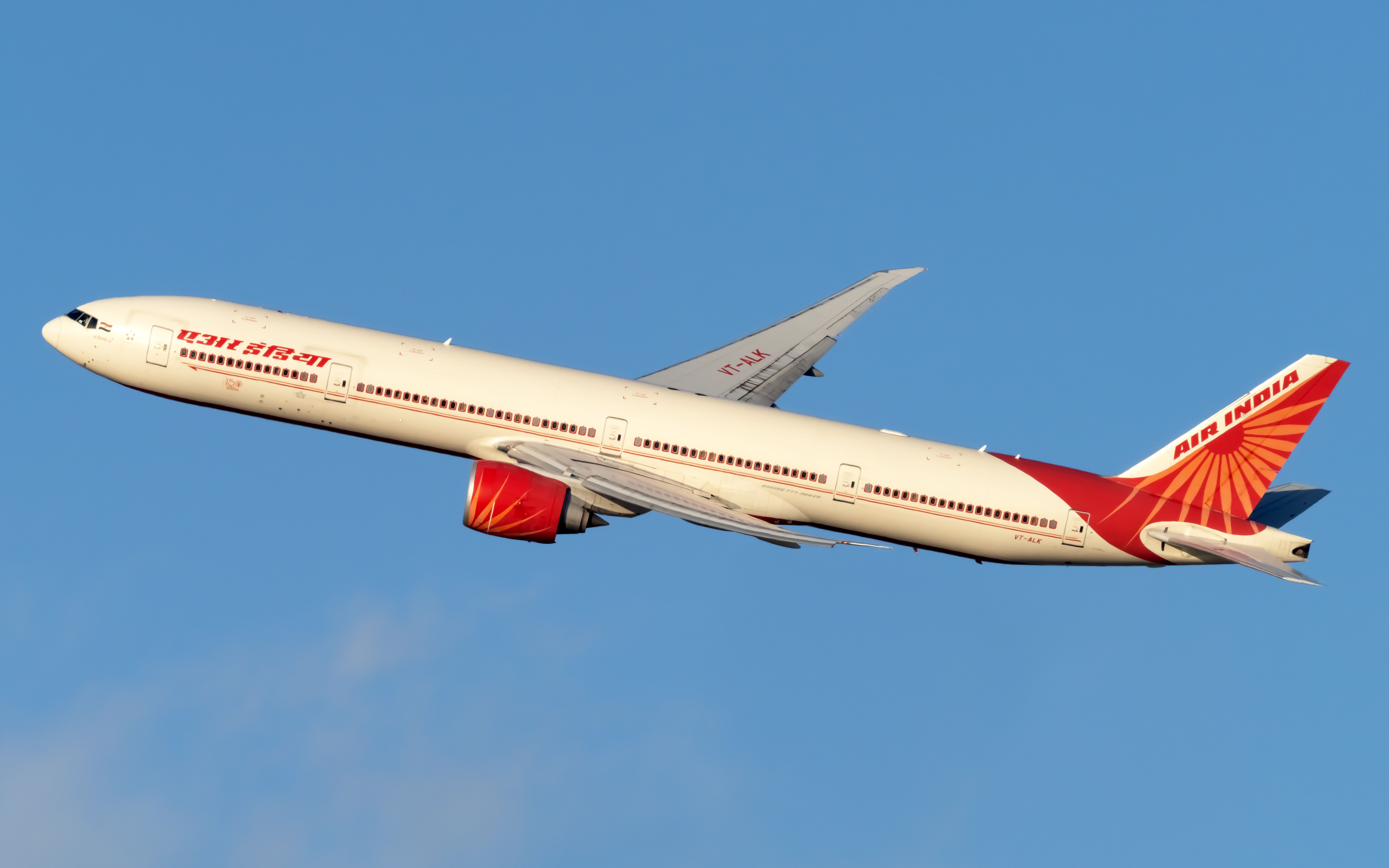 Air India Boeing 777-300 flying 