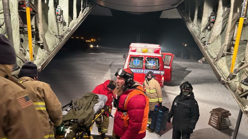 Evacuation of patient from Antarctica by RNZAF