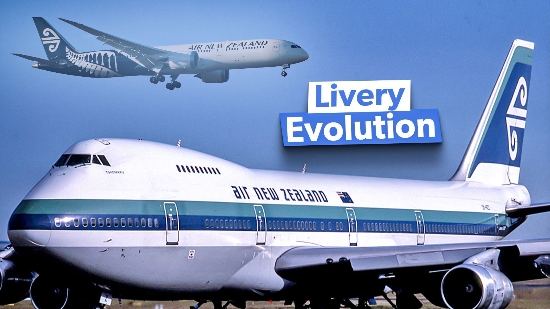 air new zealand livery evolution