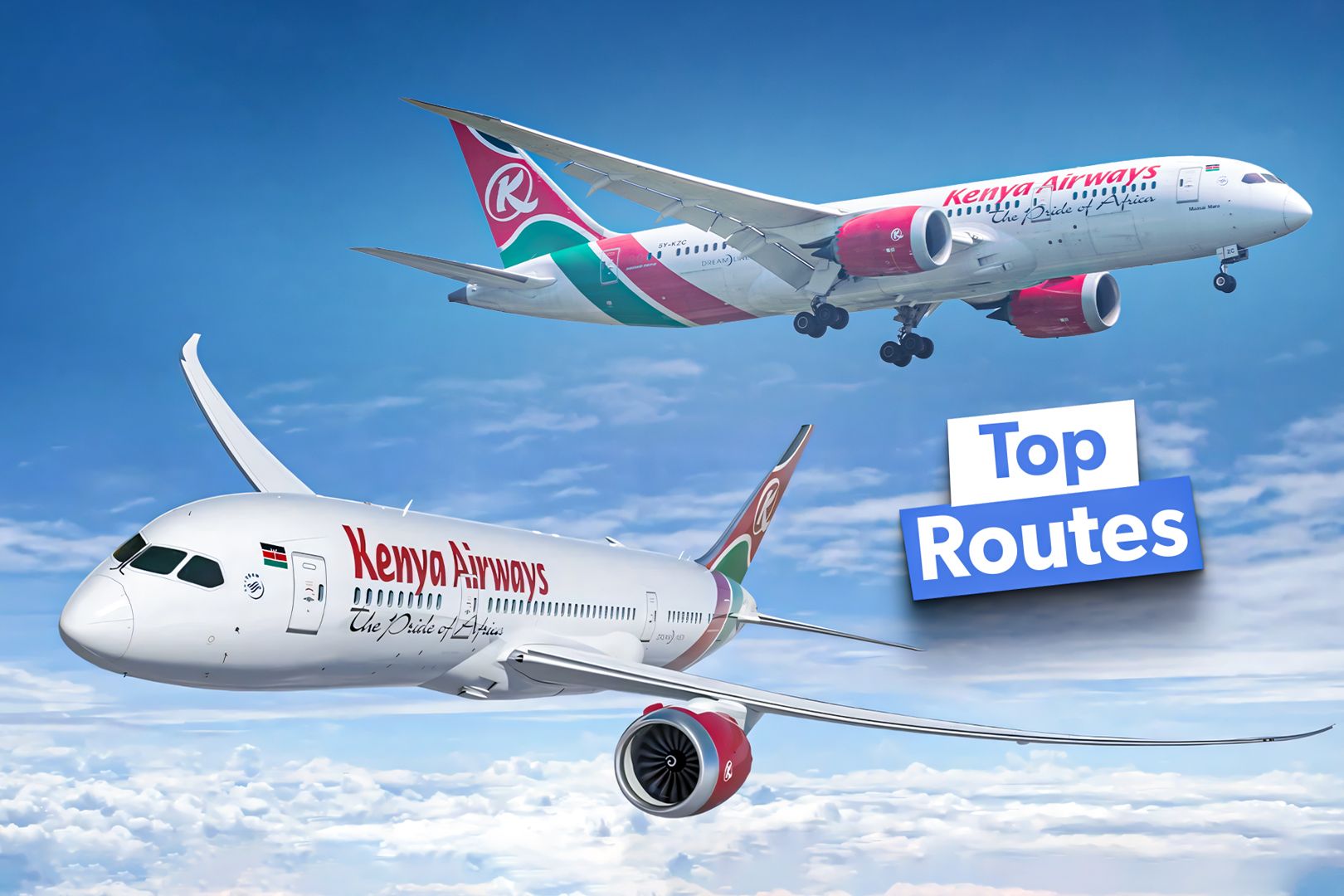 Kenya Airways Boeing 787 Top Routes Custom Thumbnail