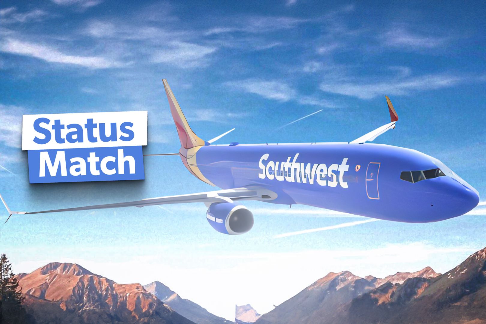 southwest airlines status match