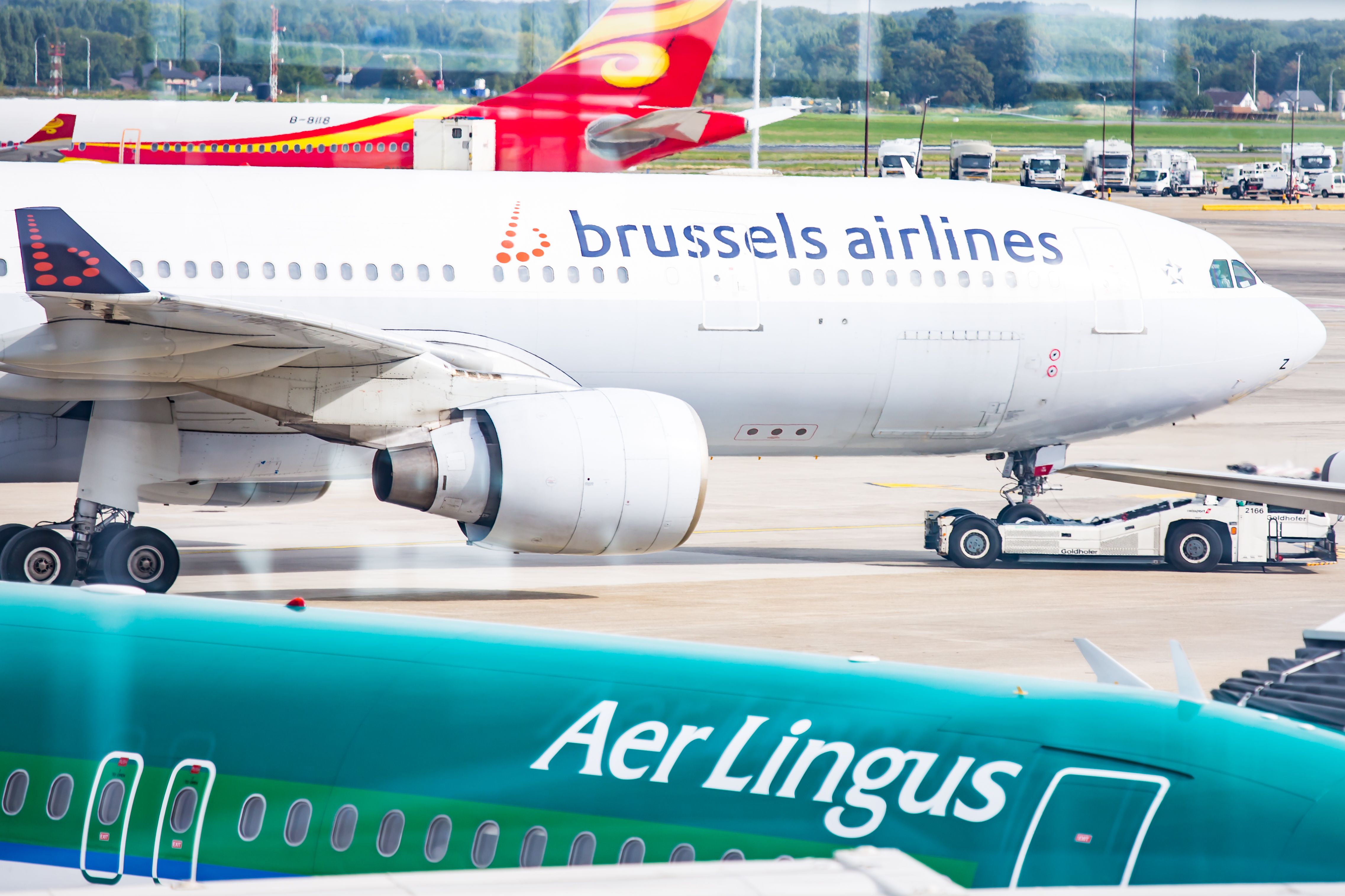 Brussels Airlines Airbus A330-300 at LHR shutterstock_1687264333