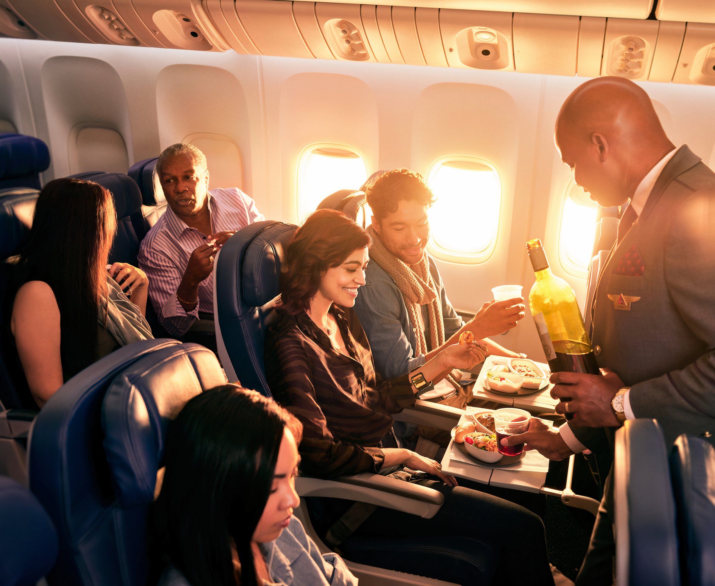 Delta inflight drink service