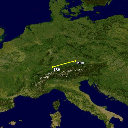 The MUC to ZRH route