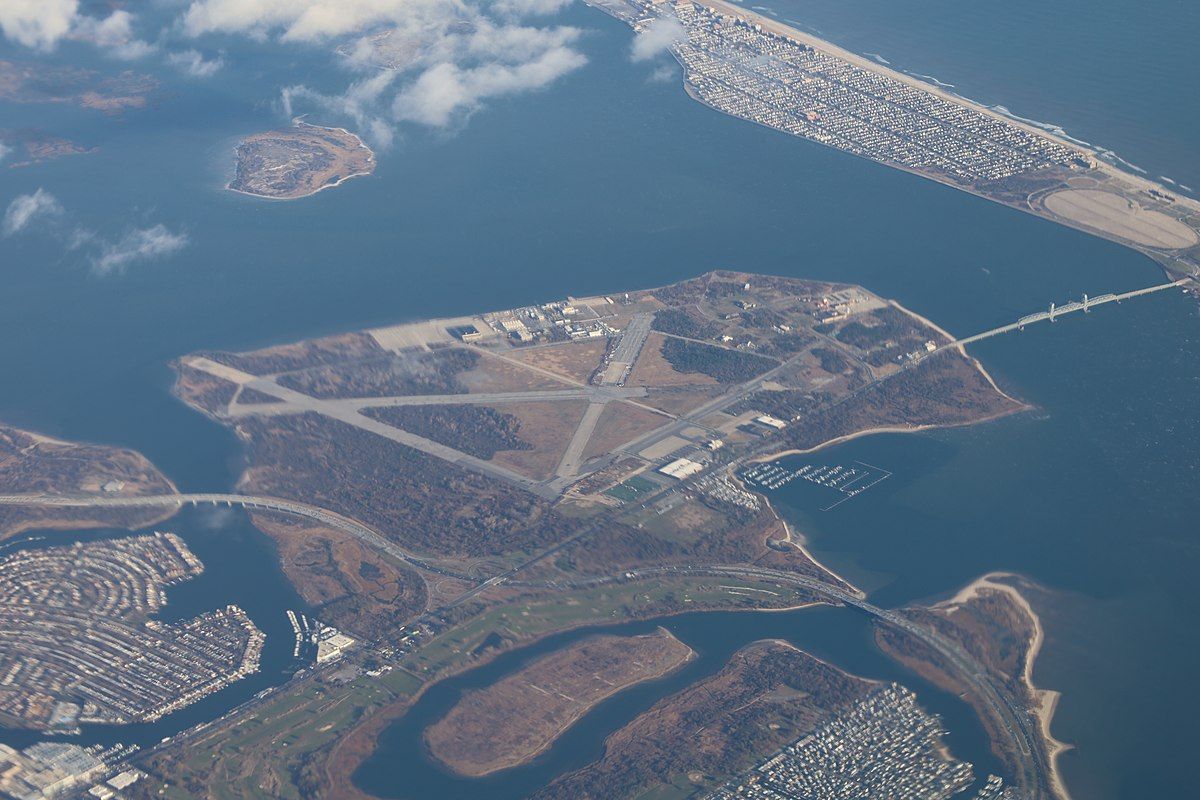 Aerial view of Floyd Bennett Field in 2021