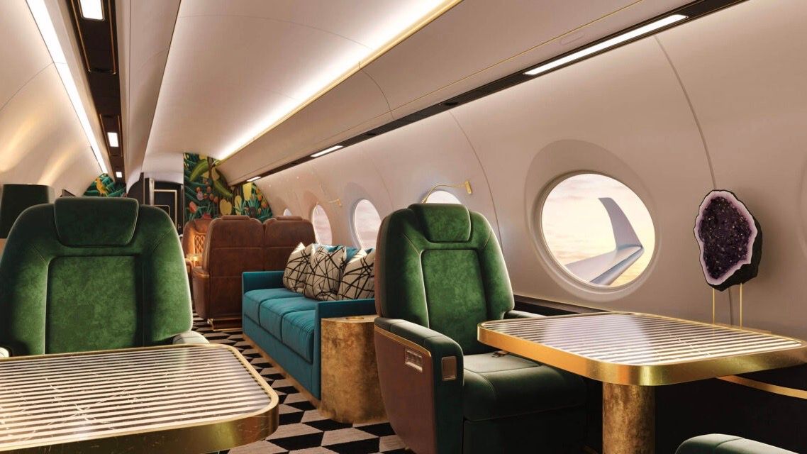 Gulfstream 700 cabin living area