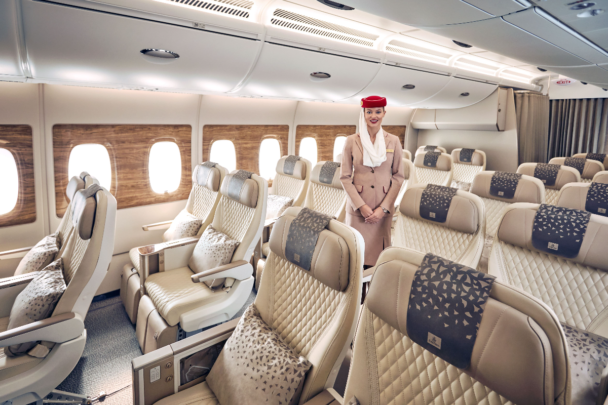 Emirates Premium Economy cabin