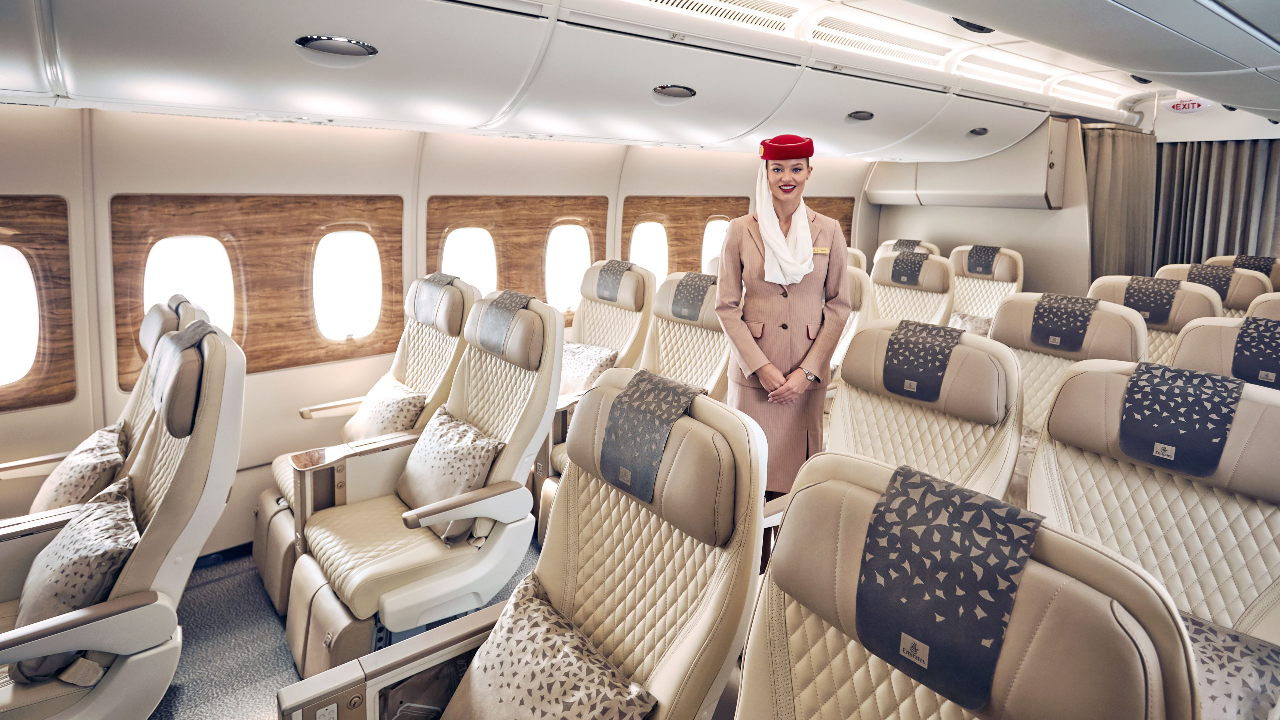 Emirates Premium Economy cabin
