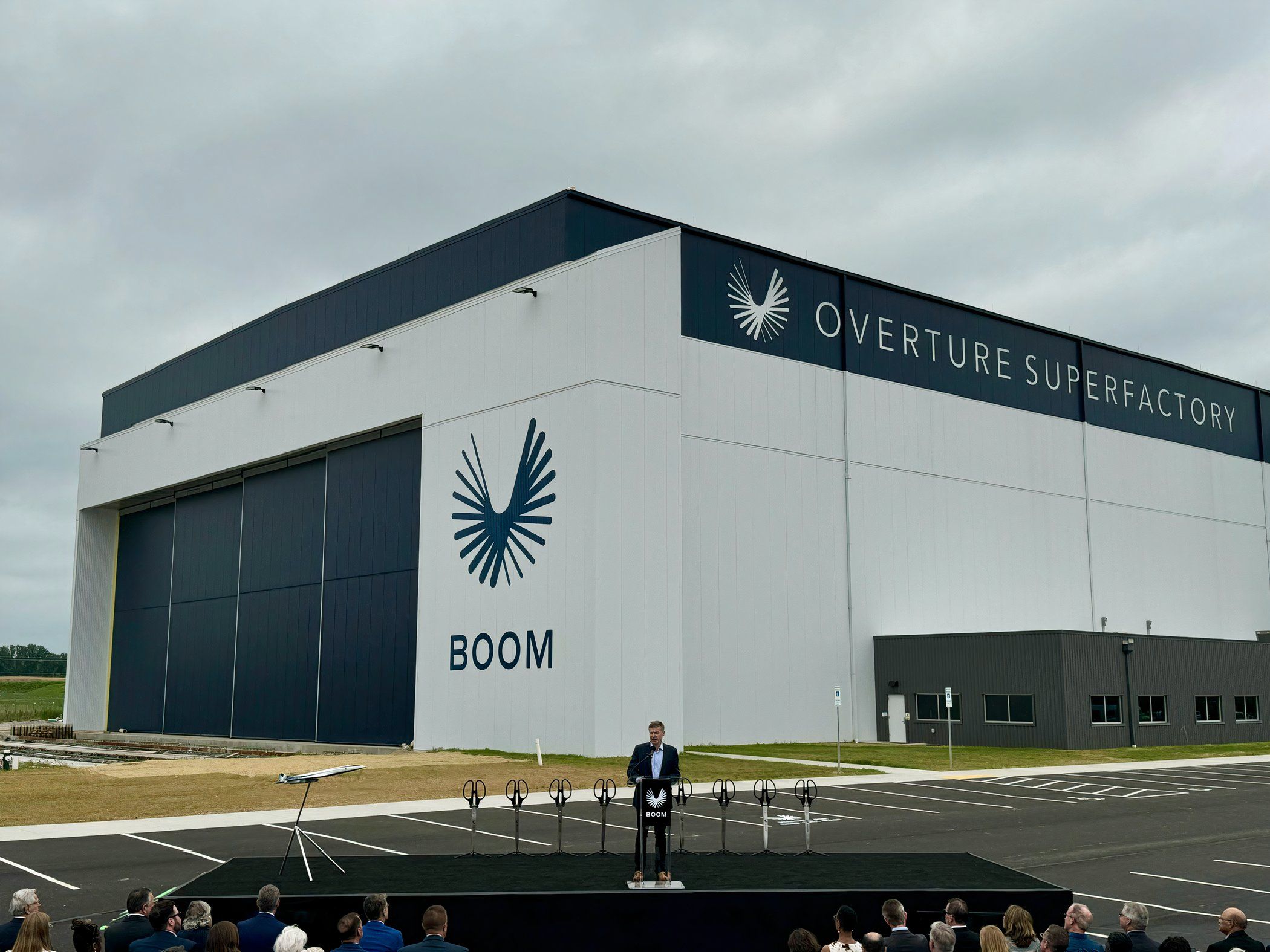 Blake Scholl, Founder and CEO of Boom Supersonic at the Overview Superfactory opening