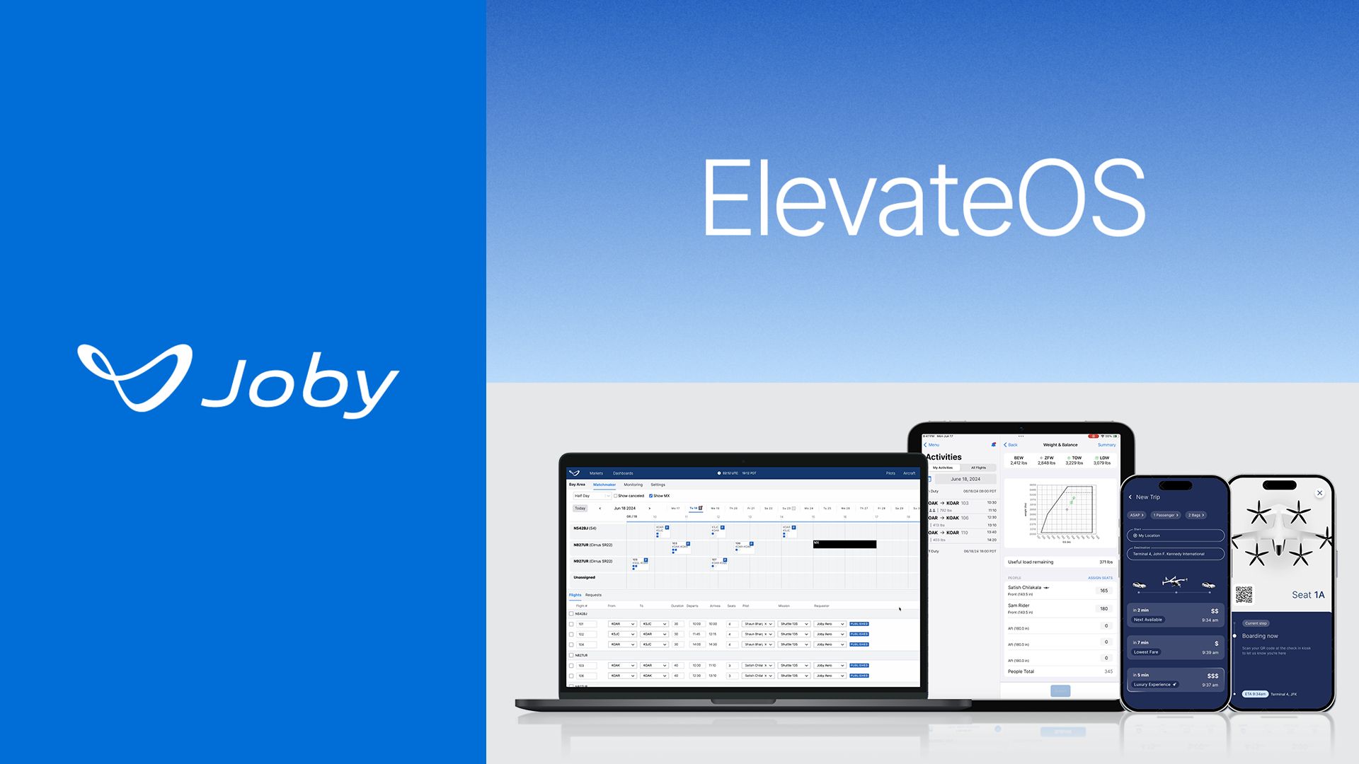 Joby Aviation ElevateOS software